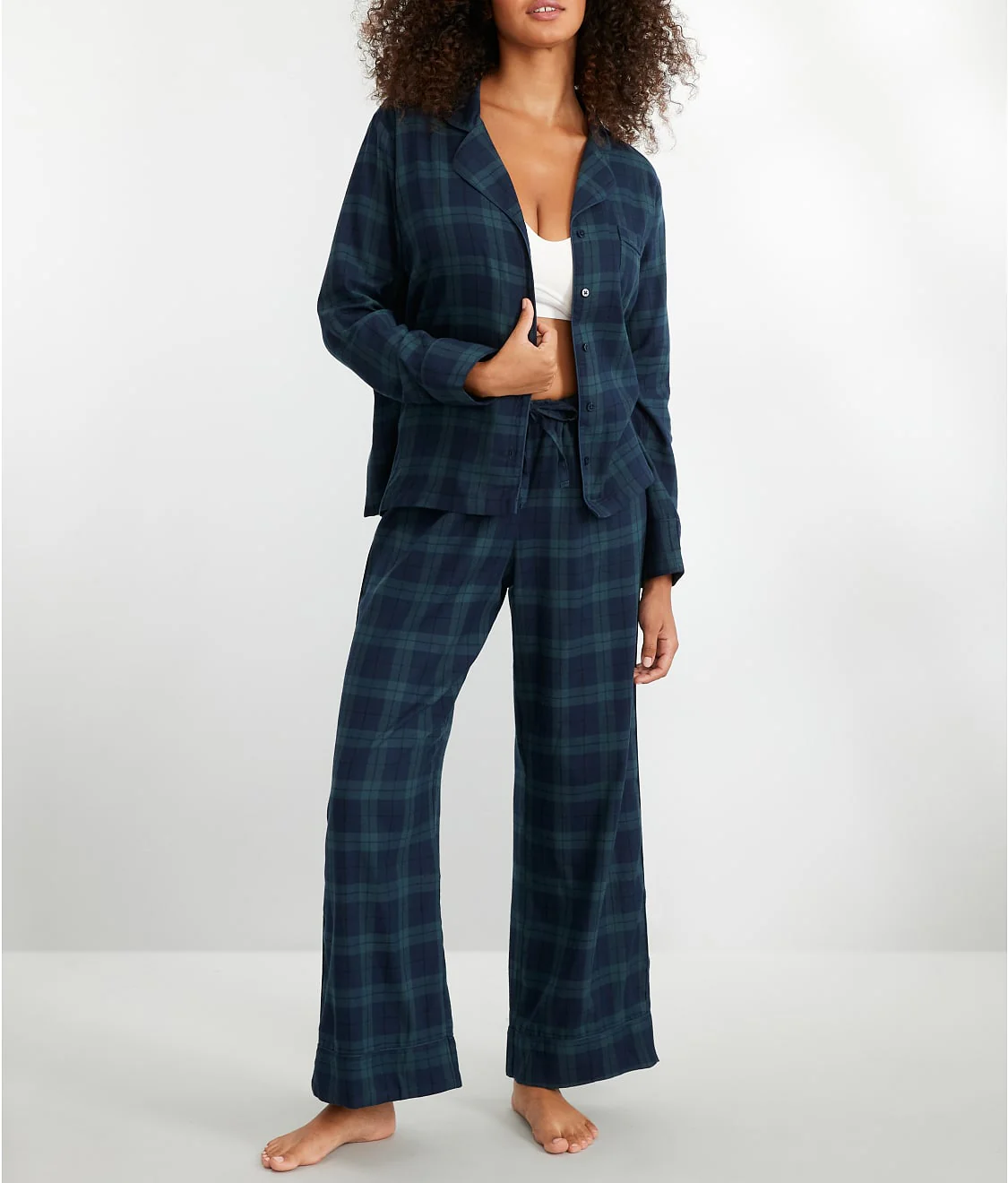 The Cozy Plaid Brushed Cotton Pajama Set - Image 10