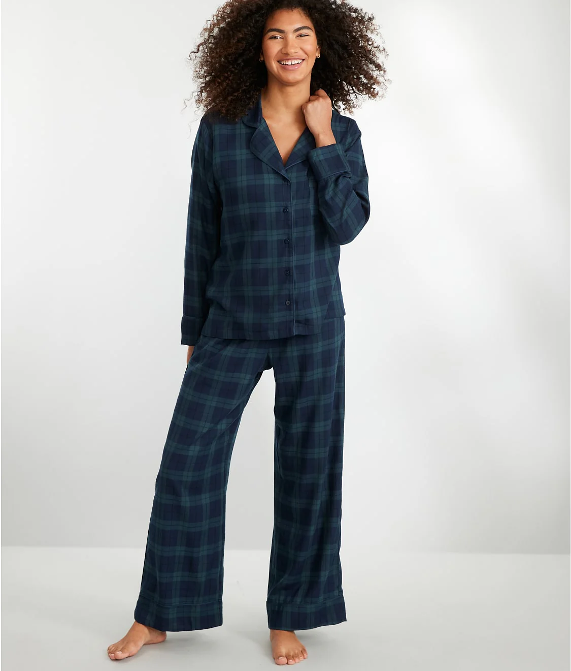 The Cozy Plaid Brushed Cotton Pajama Set - Image 9