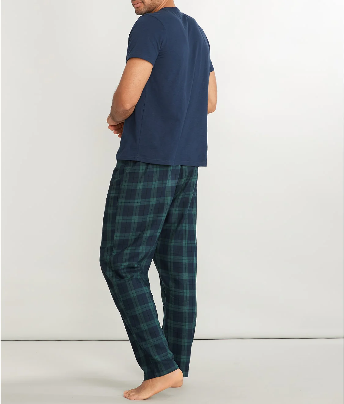 The Cozy Plaid Men's Brushed Cotton Pajama Set - Image 8