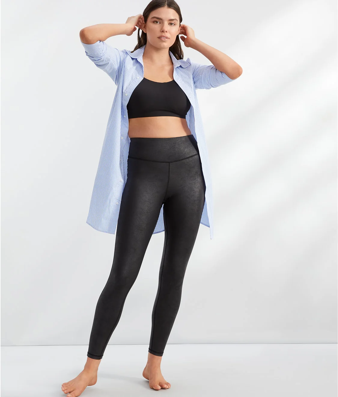 The Faux Leather High-Waist Leggings - Image 6