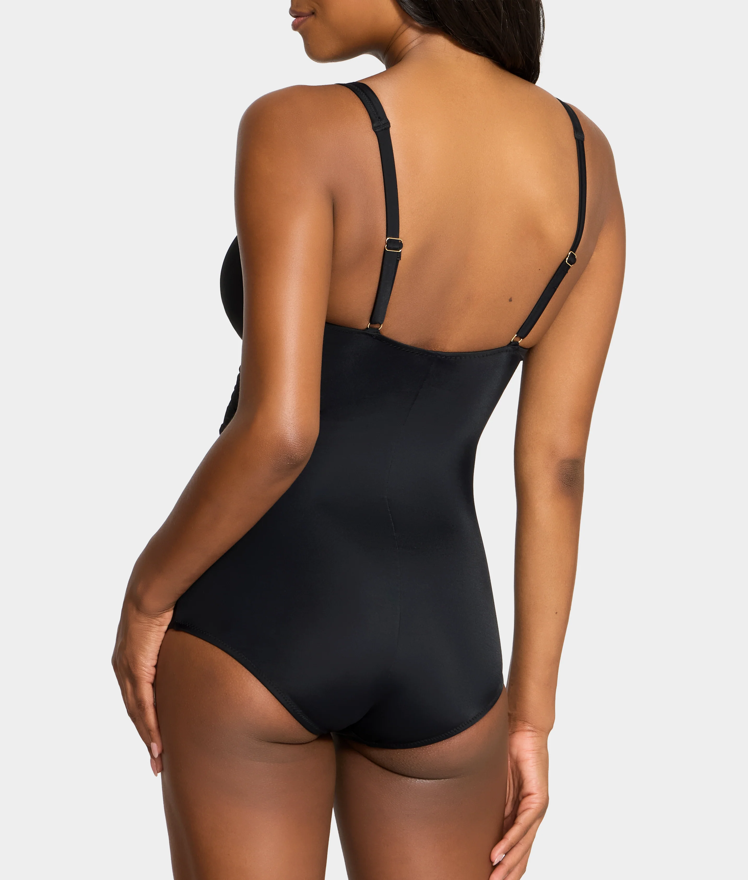 The Slimming Cross-Over Underwire One-Piece Swimsuit - Image 2