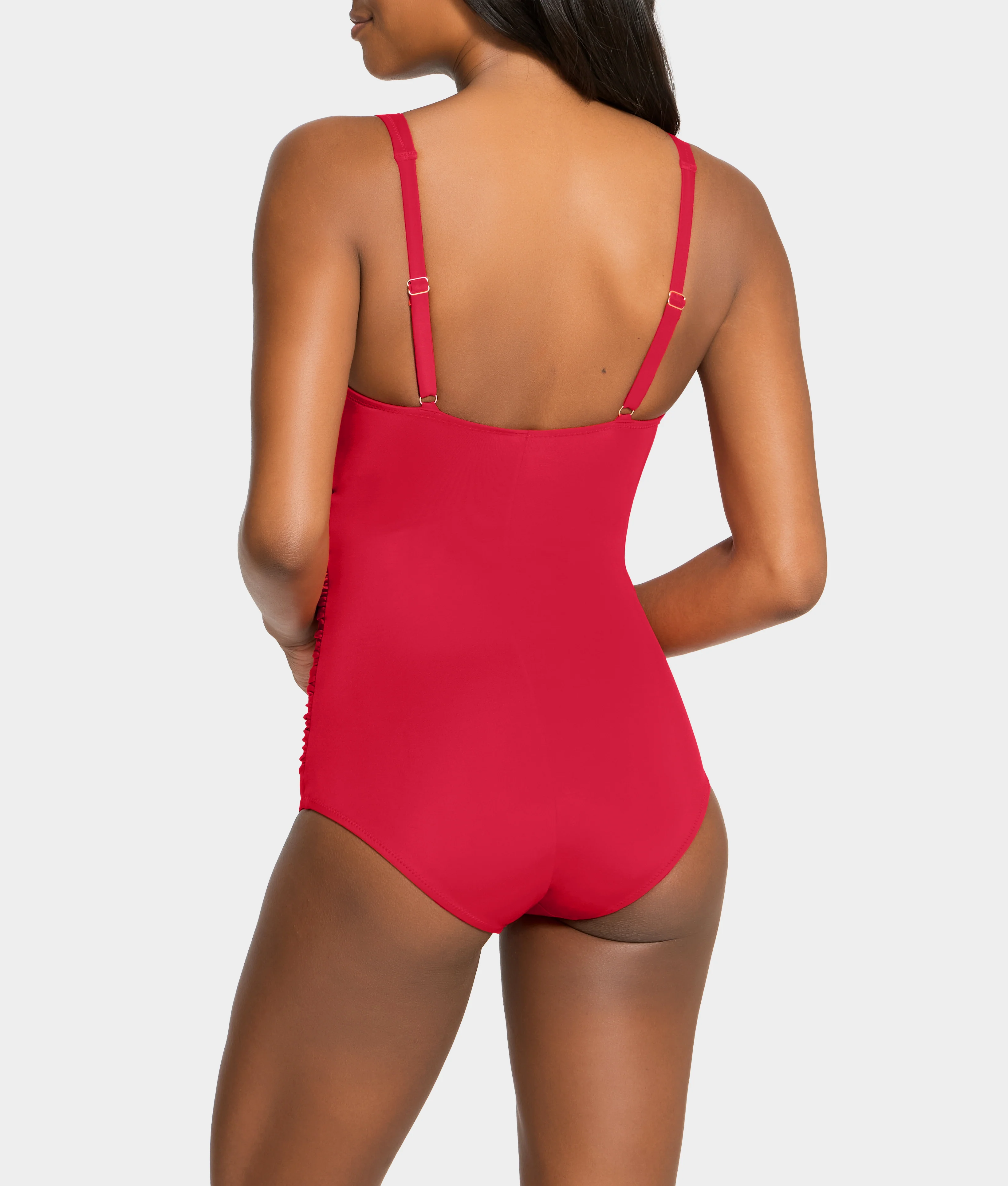 The Slimming Cross-Over Underwire One-Piece Swimsuit - Image 5