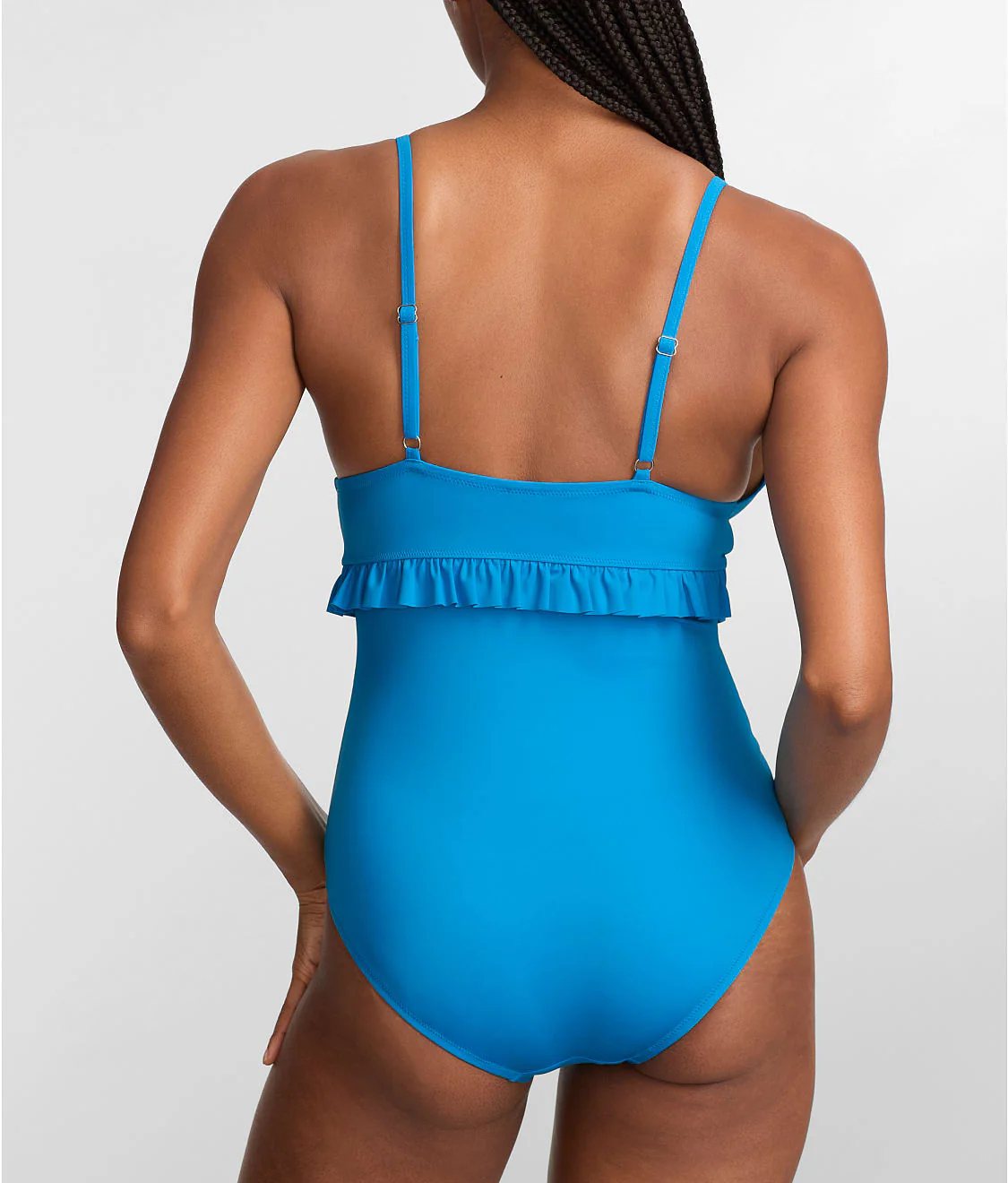 The Slimming Ruffle Plunge One-Piece - Image 5