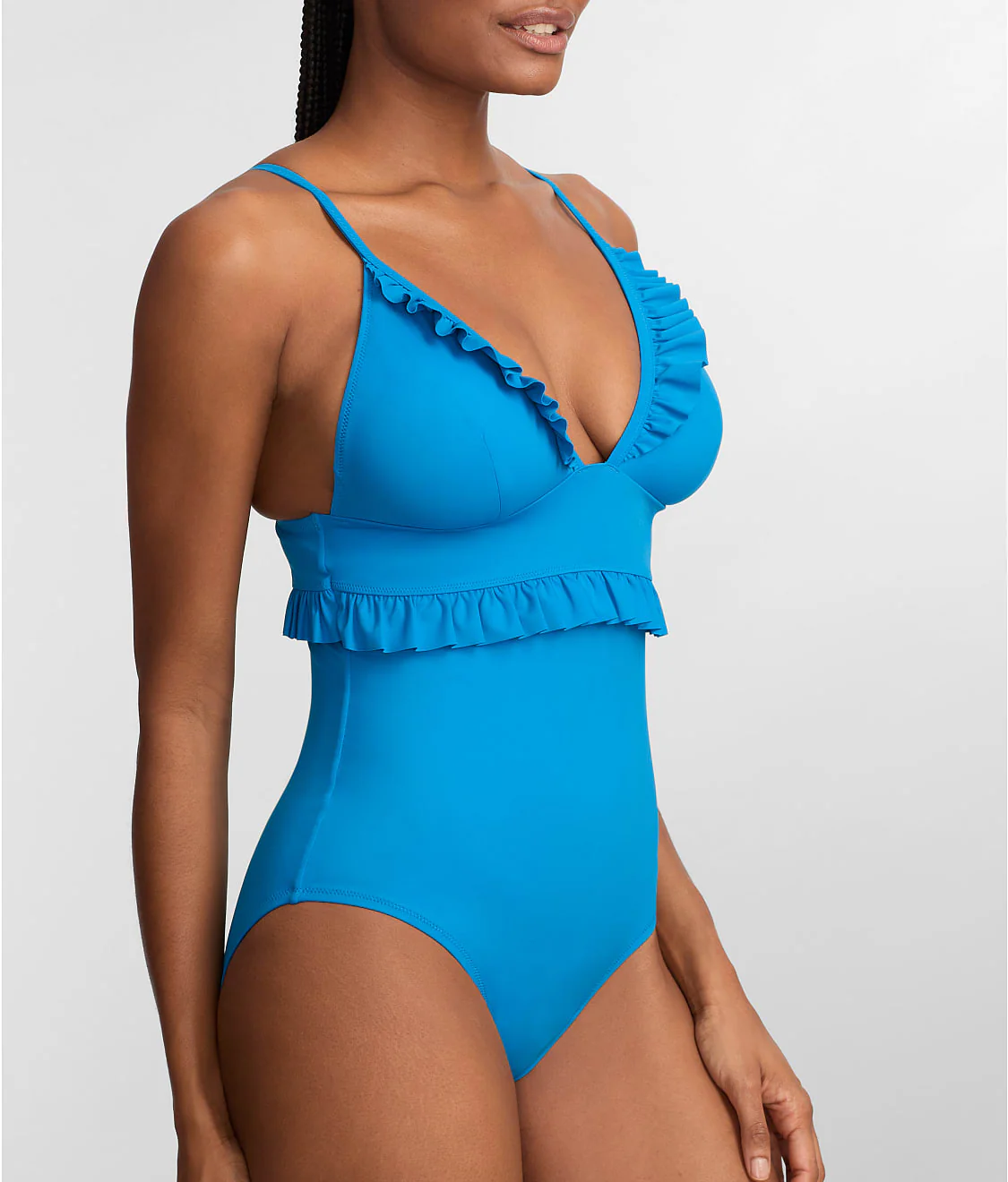 The Slimming Ruffle Plunge One-Piece - Image 6