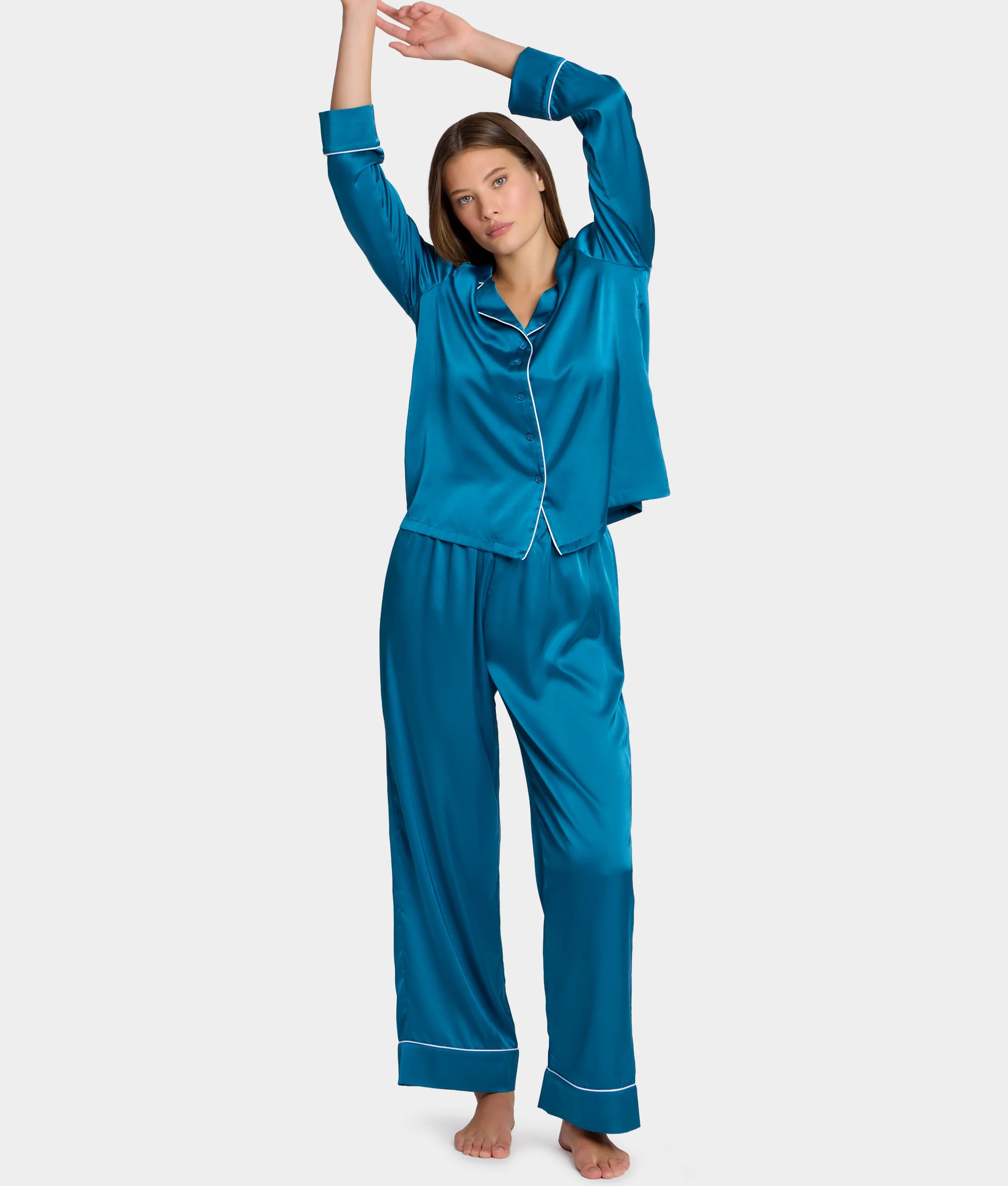 The Washed Satin Pajama Set - Image 35