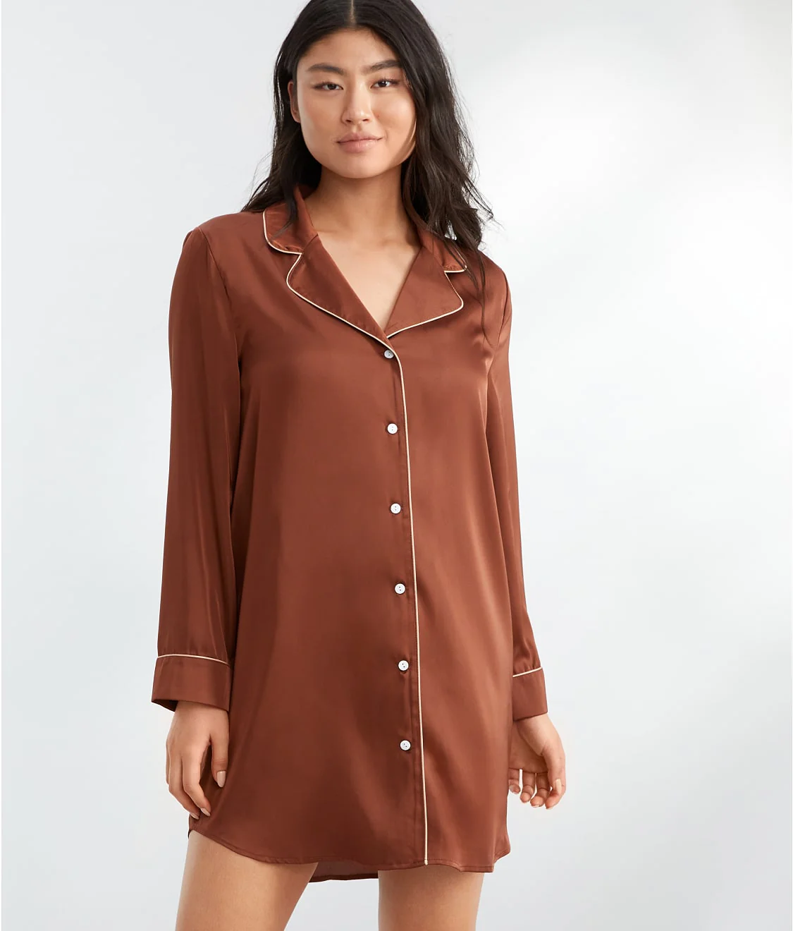 The Washed Satin Sleep Shirt - Image 13