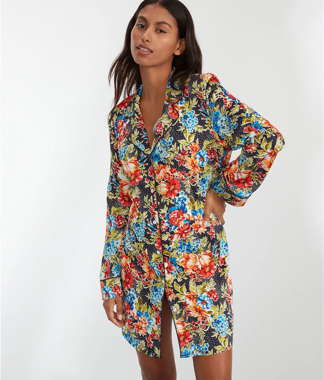 The Washed Satin Sleep Shirt - Image 17