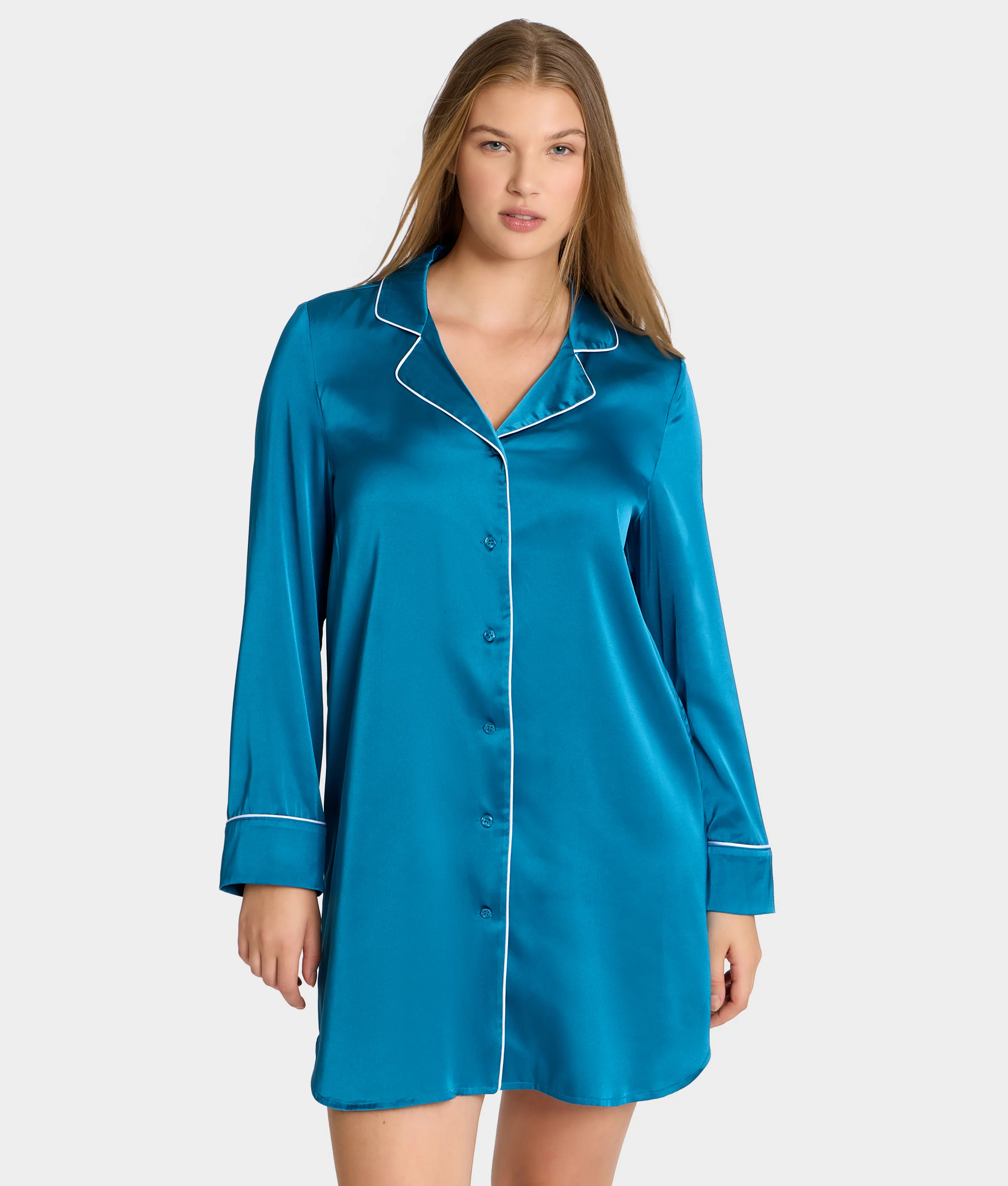 The Washed Satin Sleep Shirt - Image 28