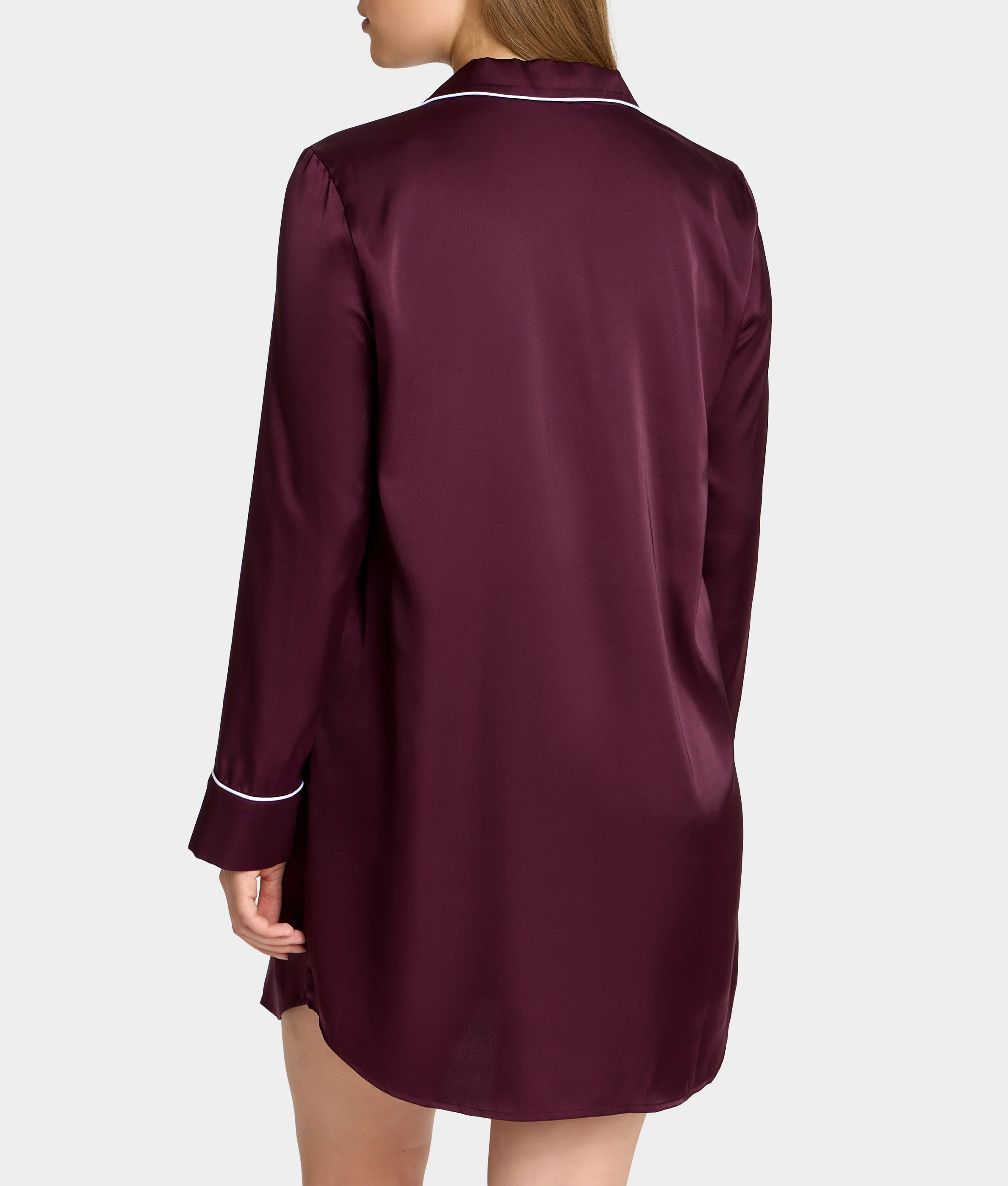 The Washed Satin Sleep Shirt - Image 3