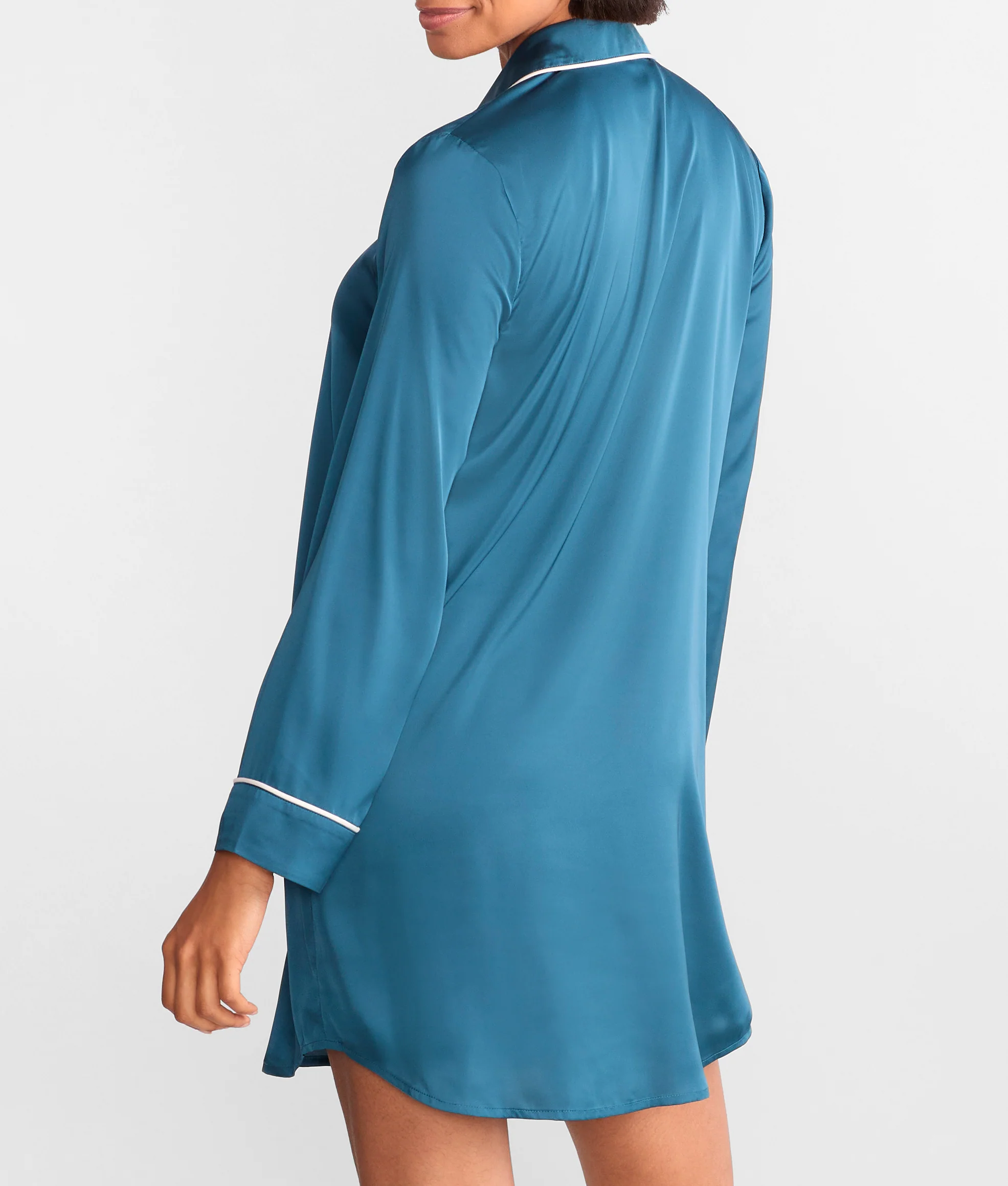 The Washed Satin Sleep Shirt - Image 9