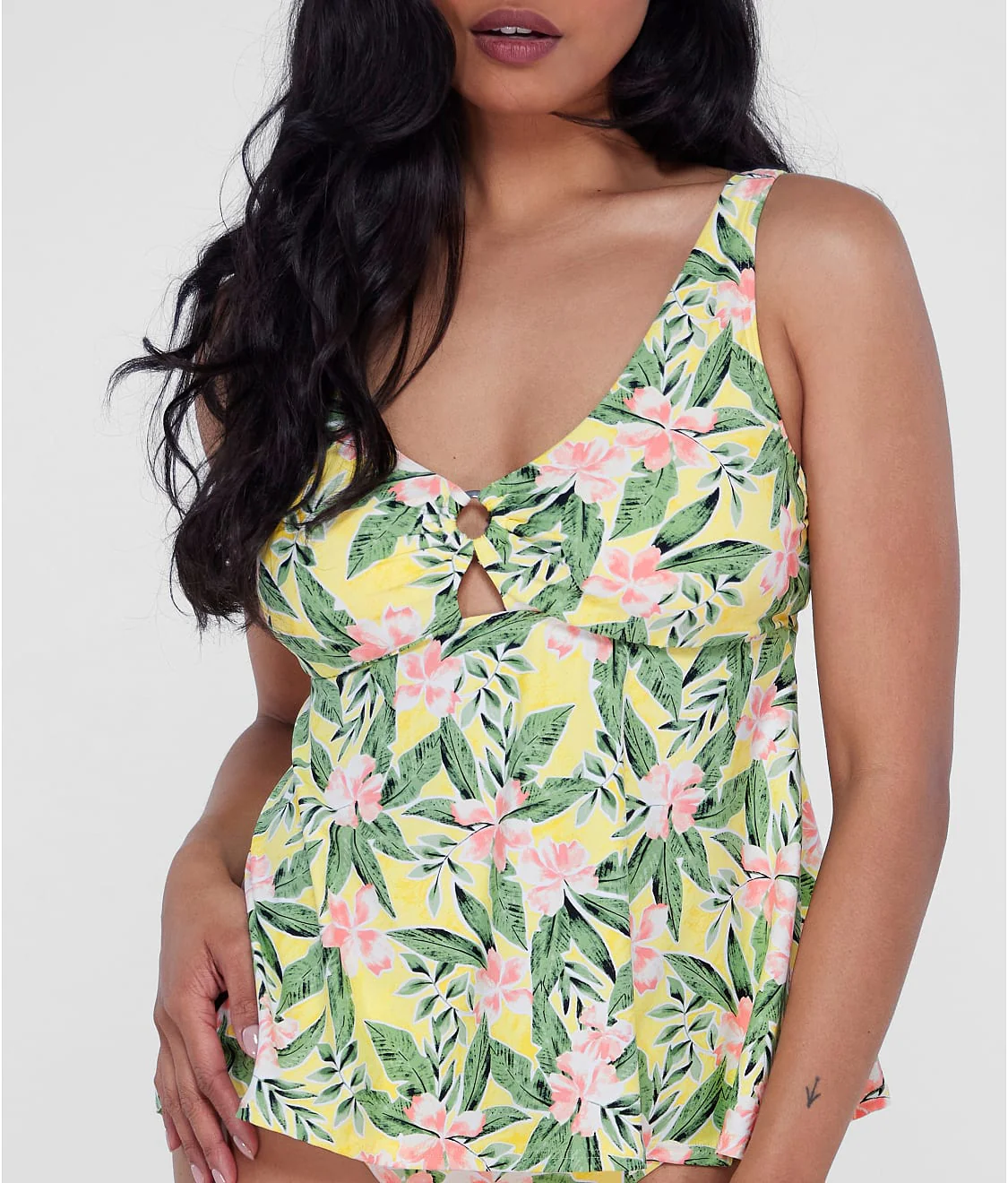 Ring-Front Underwire Tankini Top - Image 42