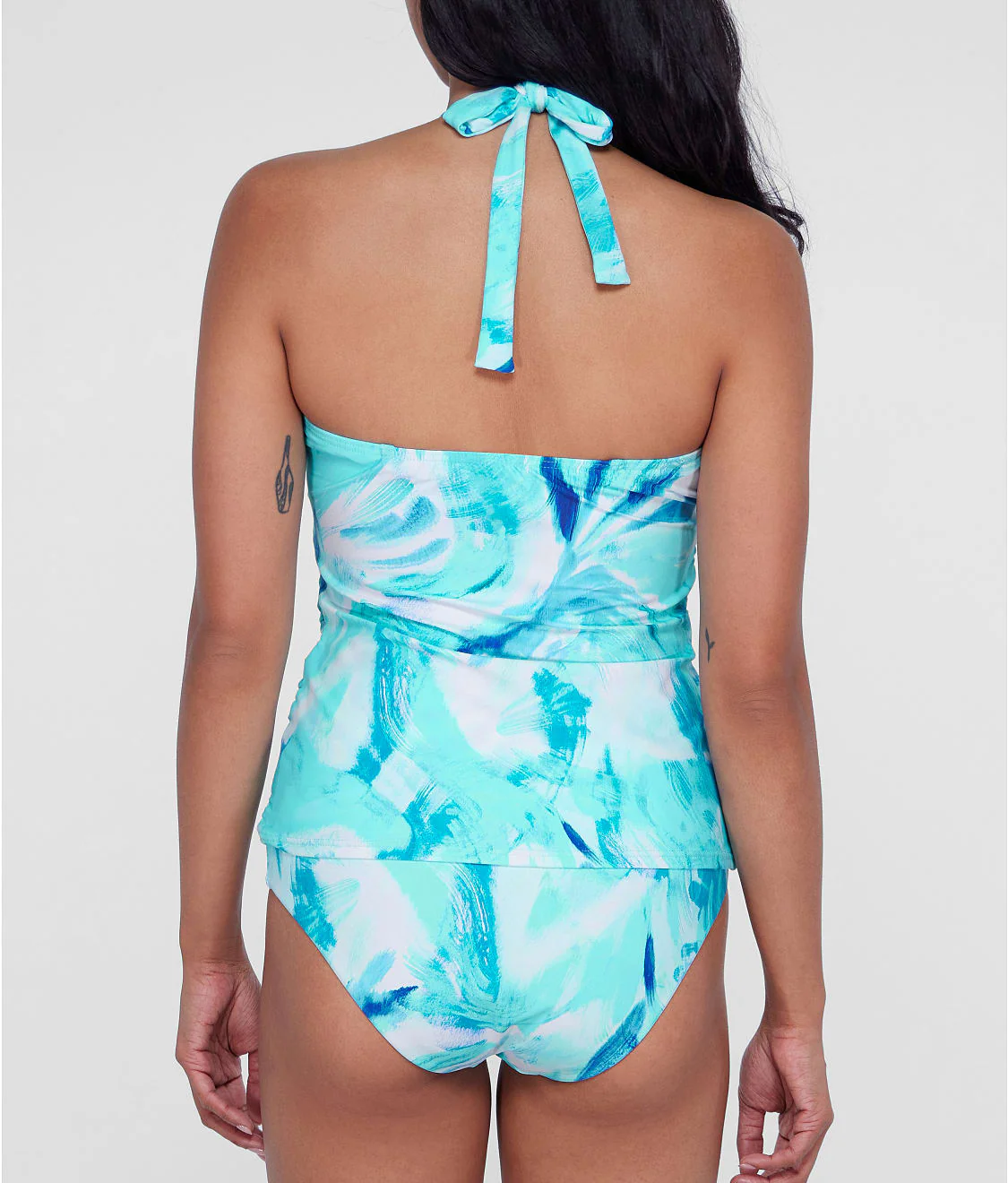 Ruffle Halter Underwire Tankini Top - Image 26