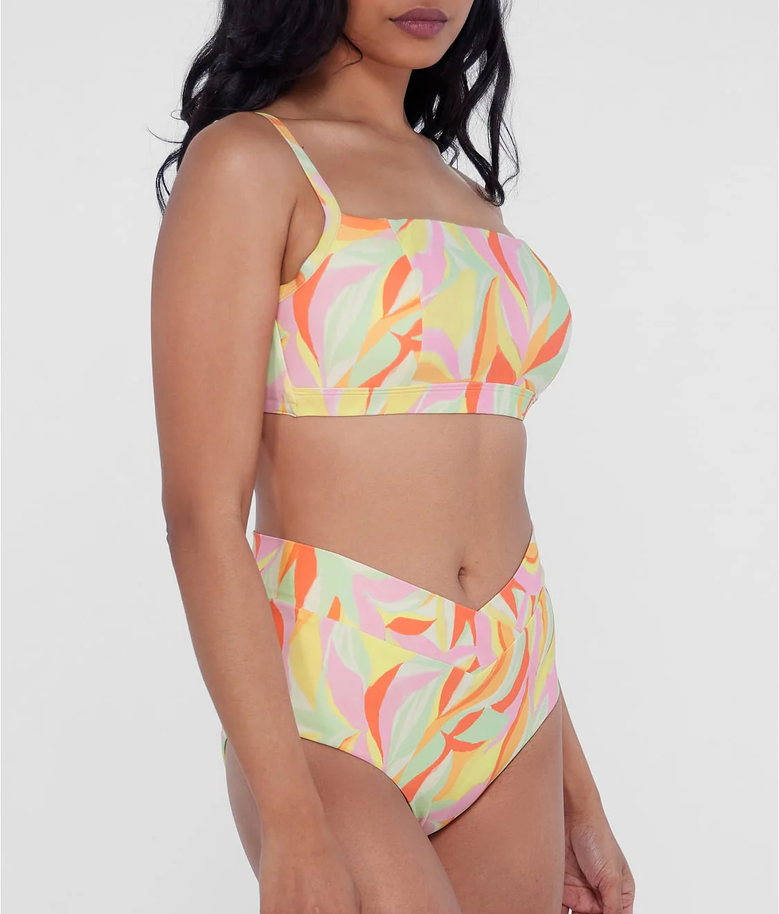 Square Neck Underwire Bralette Bikini Top - Image 10