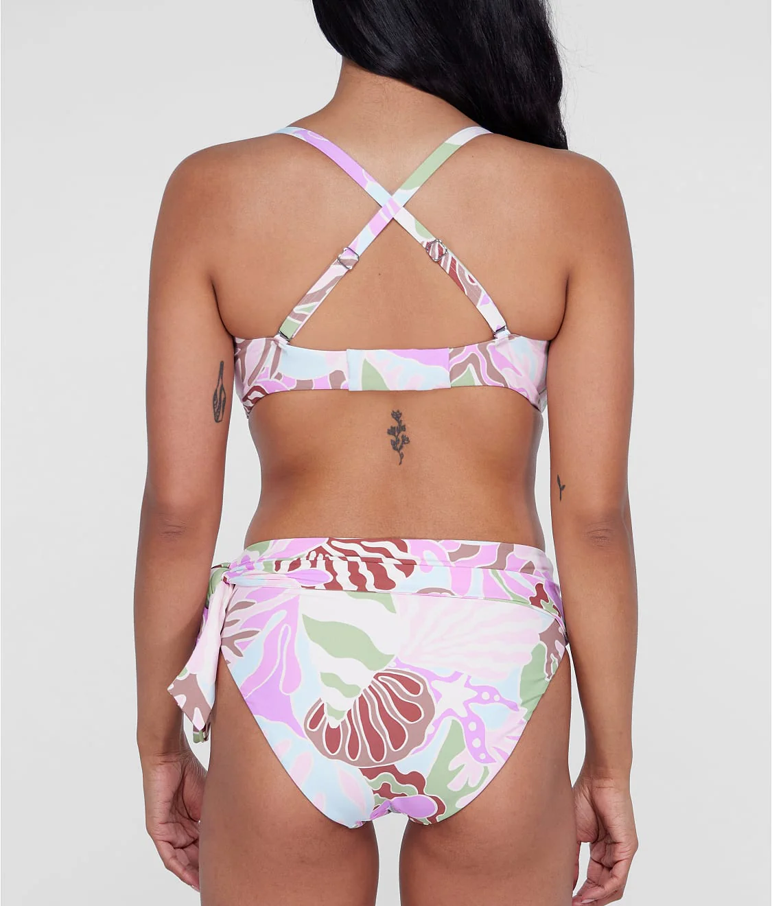 Square Neck Underwire Bralette Bikini Top - Image 33