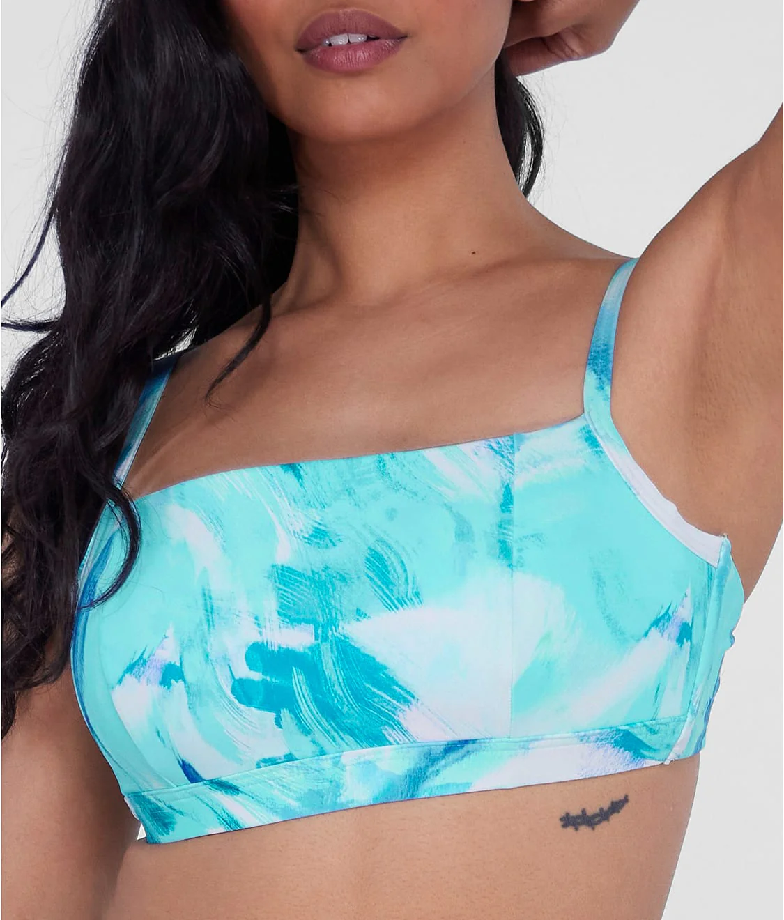 Square Neck Underwire Bralette Bikini Top - Image 41