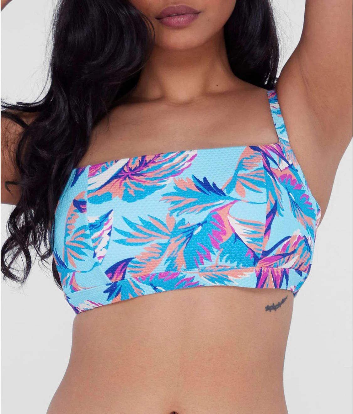 Square Neck Underwire Bralette Bikini Top - Image 48