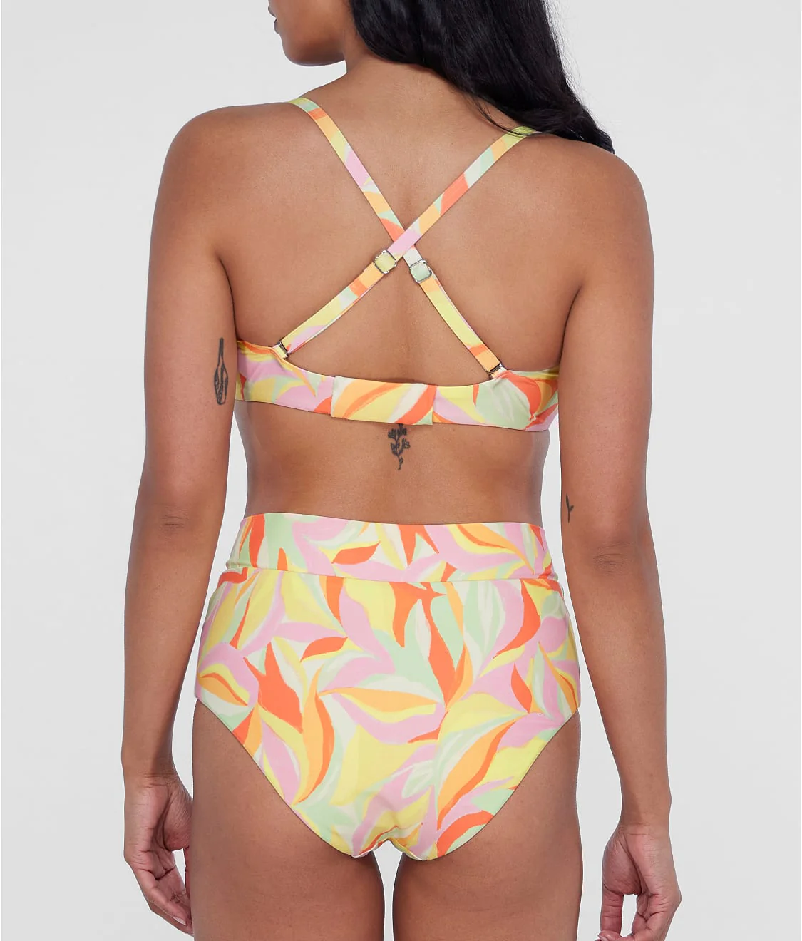Square Neck Underwire Bralette Bikini Top - Image 8