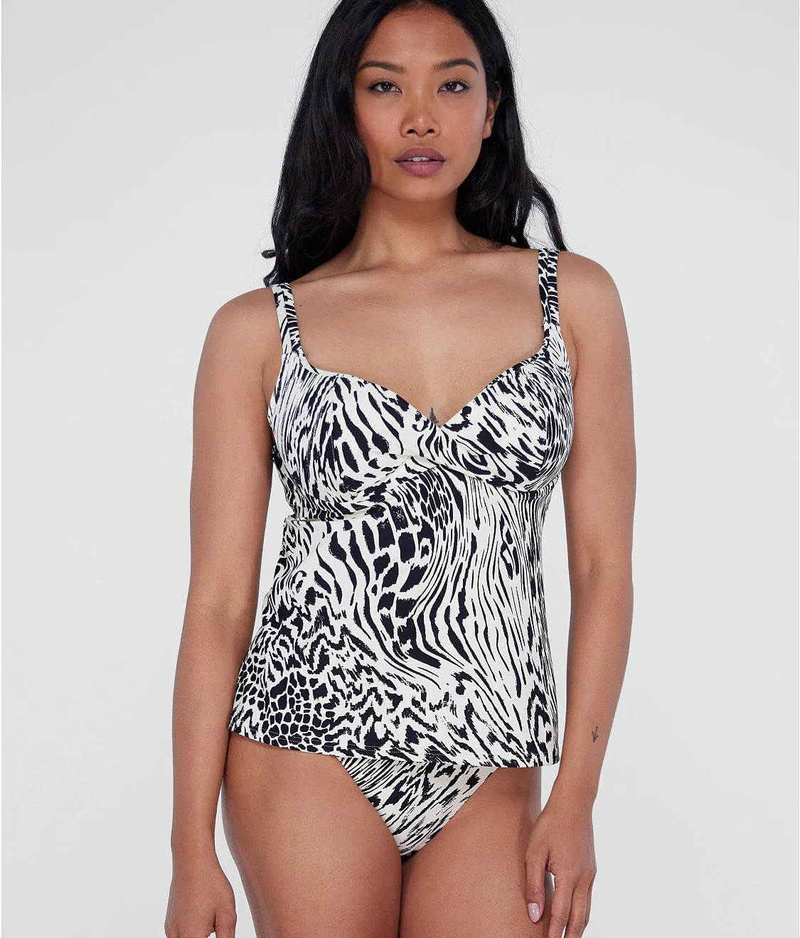Underwire Wrap Tankini Top - Image 36