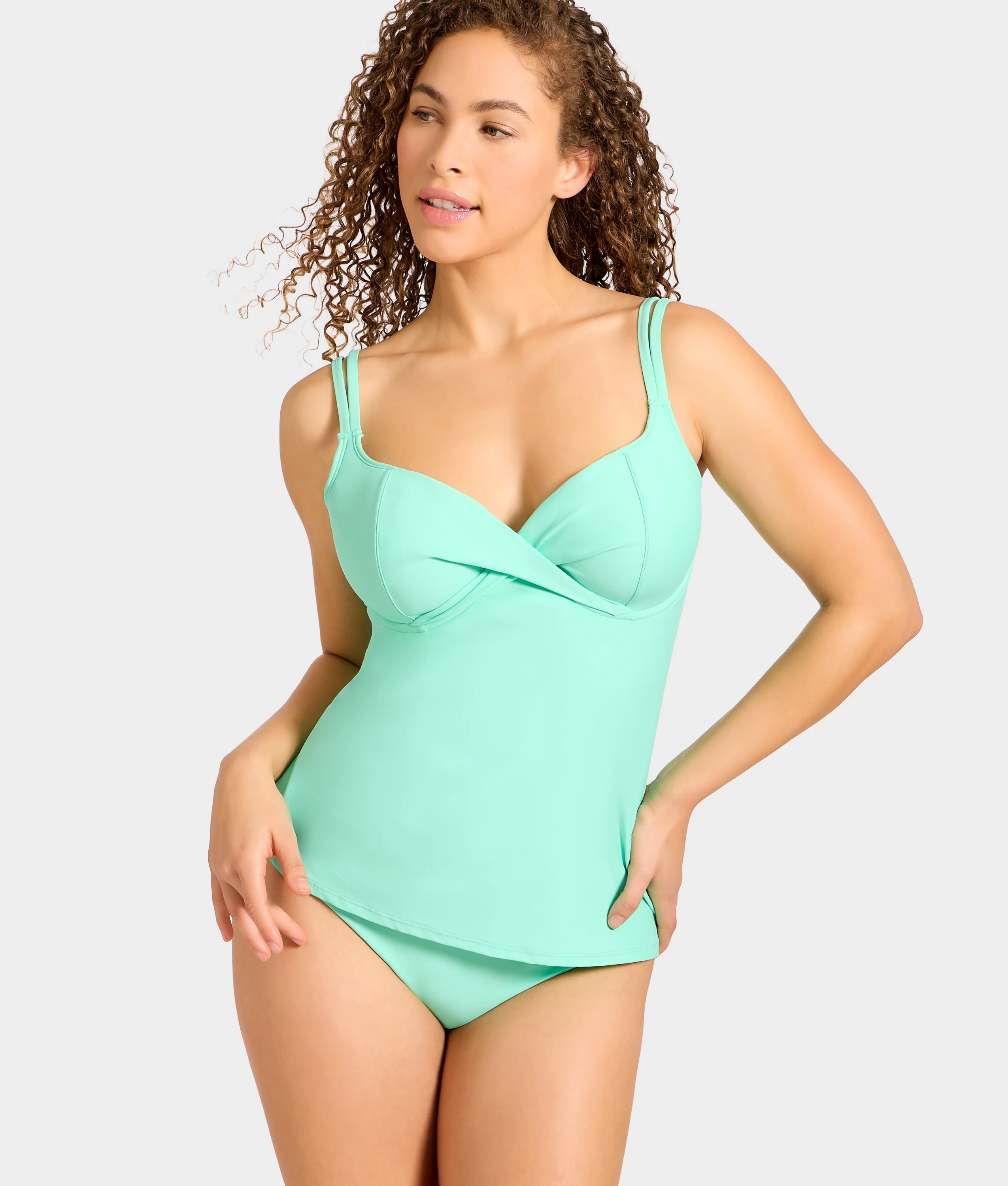 Underwire Wrap Tankini Top - Image 71
