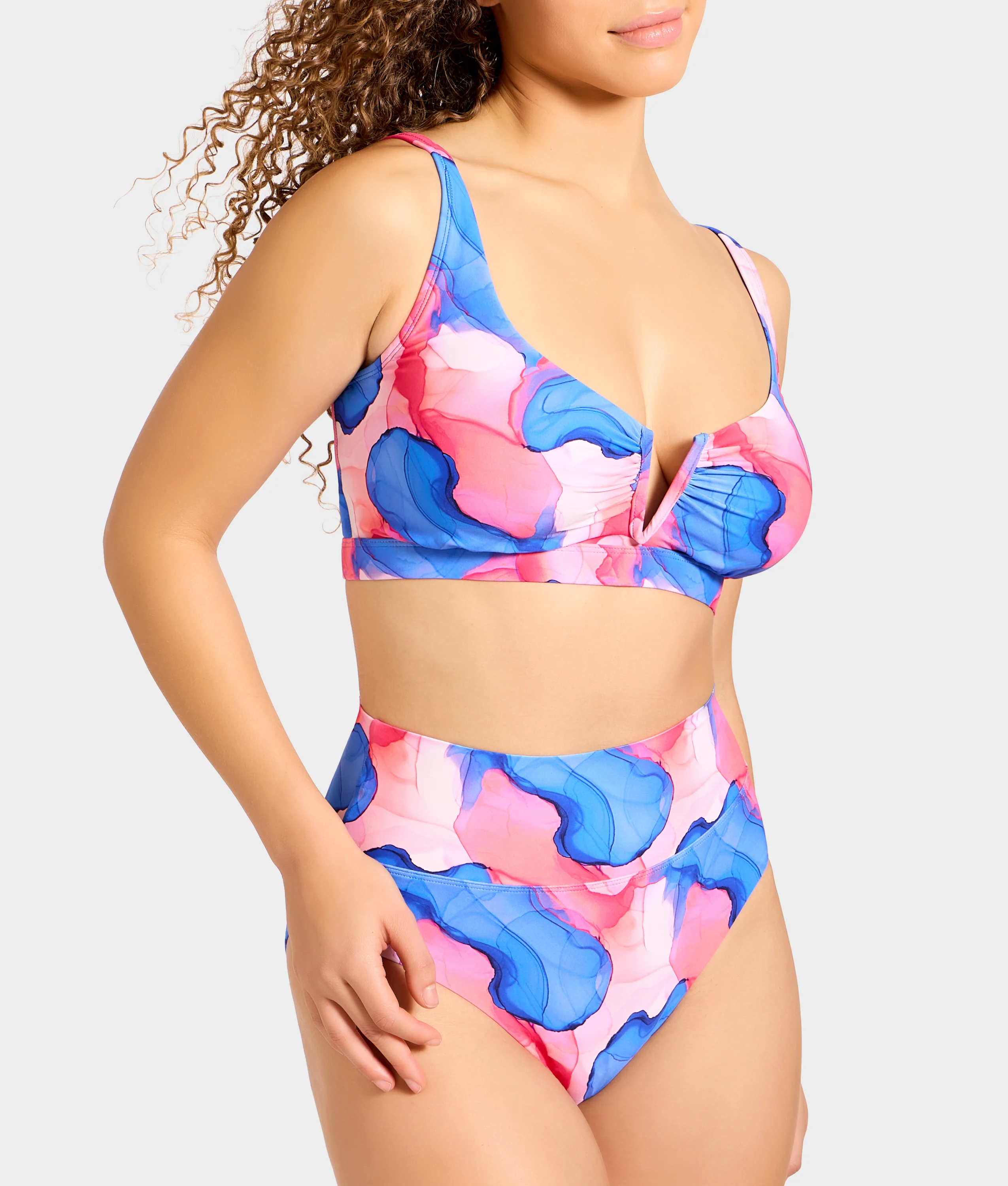 V Front Bralette Underwire Bikini Top - Image 40