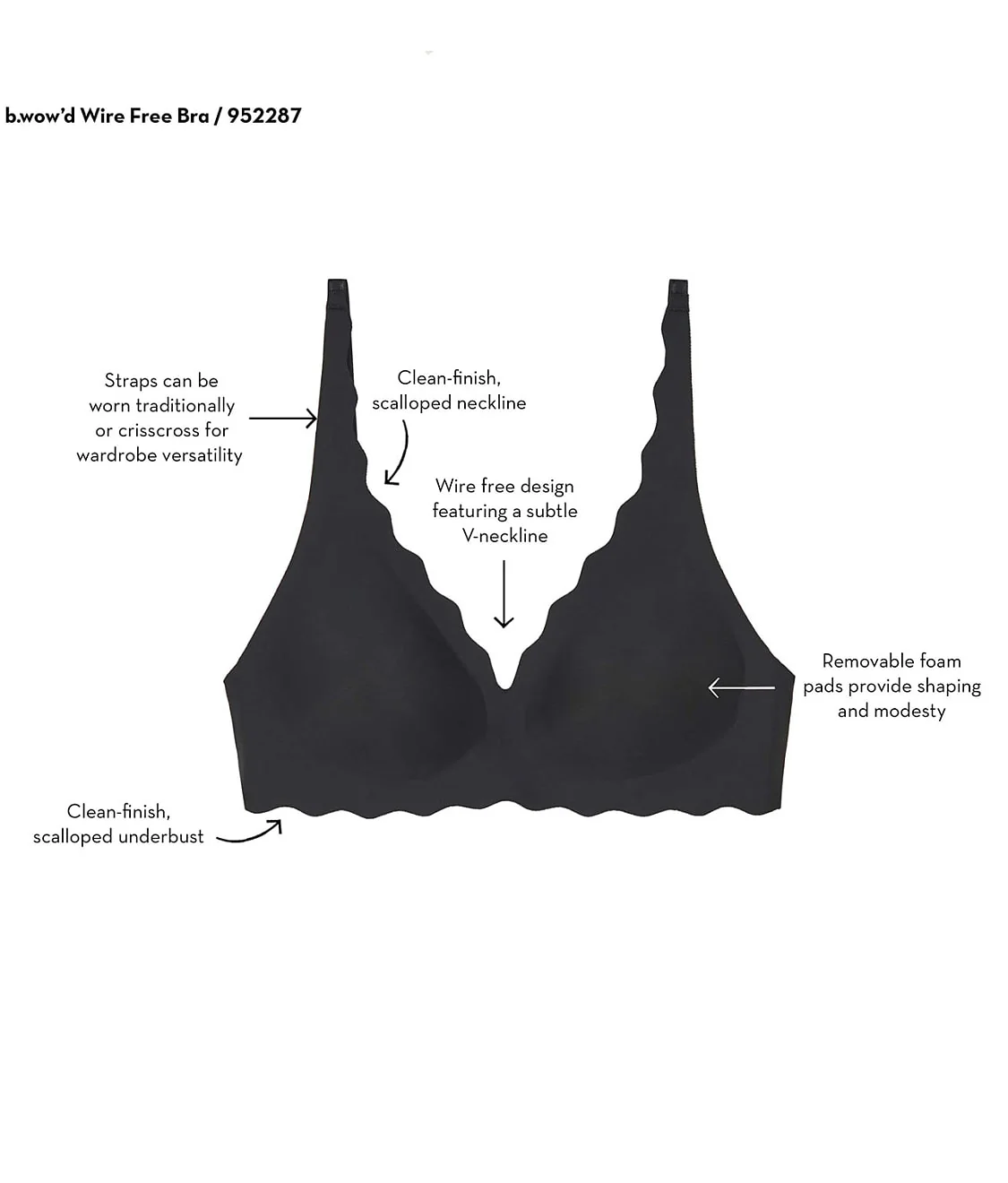 b.Wow'd Convertible Wire-Free Bra - Image 105