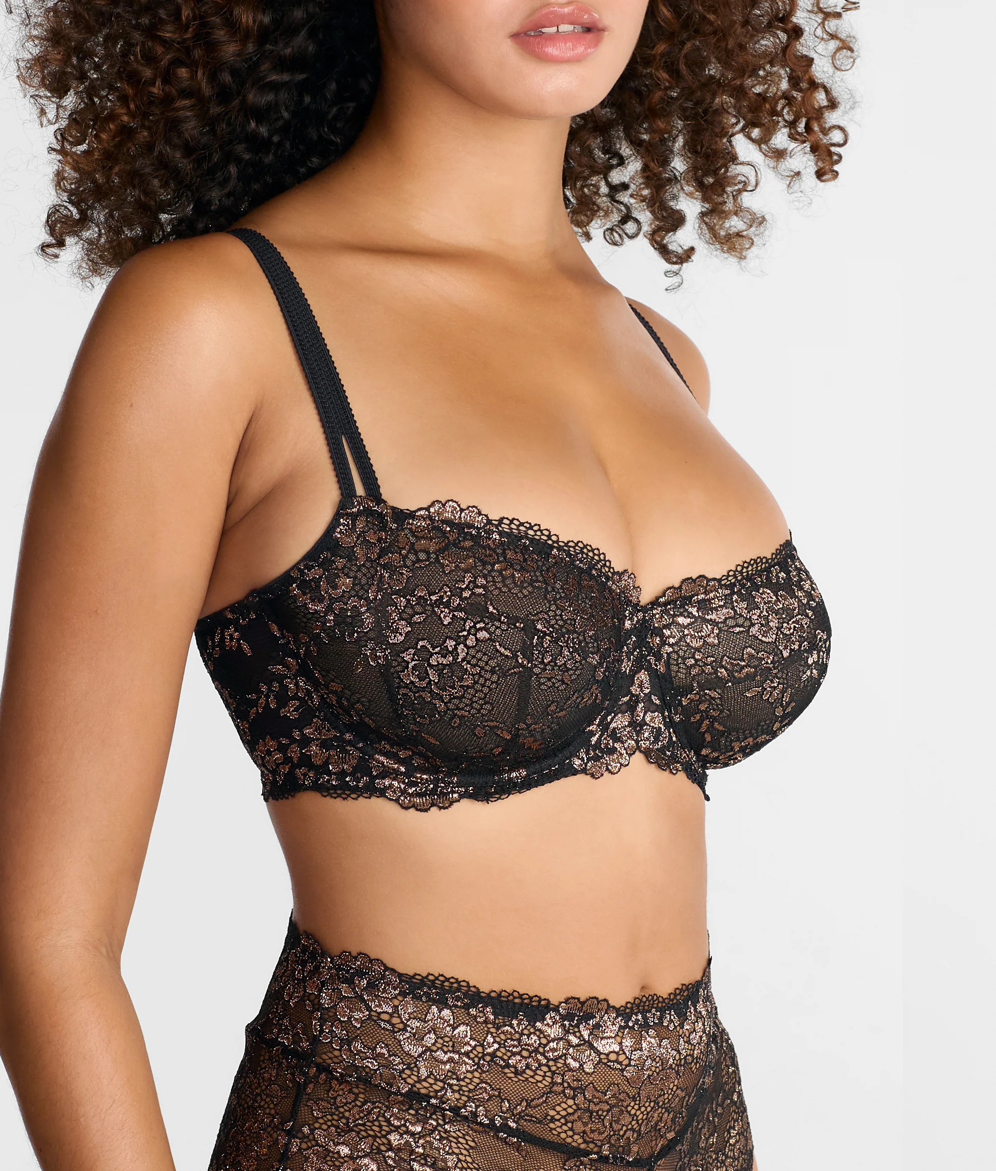 Lace Unlined Side Support Bra - Image 4