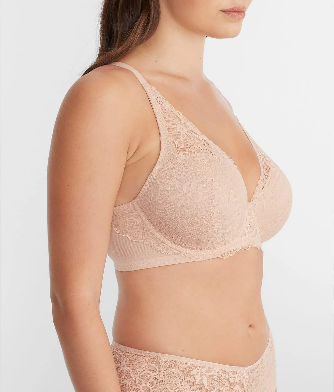 Lightly Lined Lace Plunge Bra - Image 11