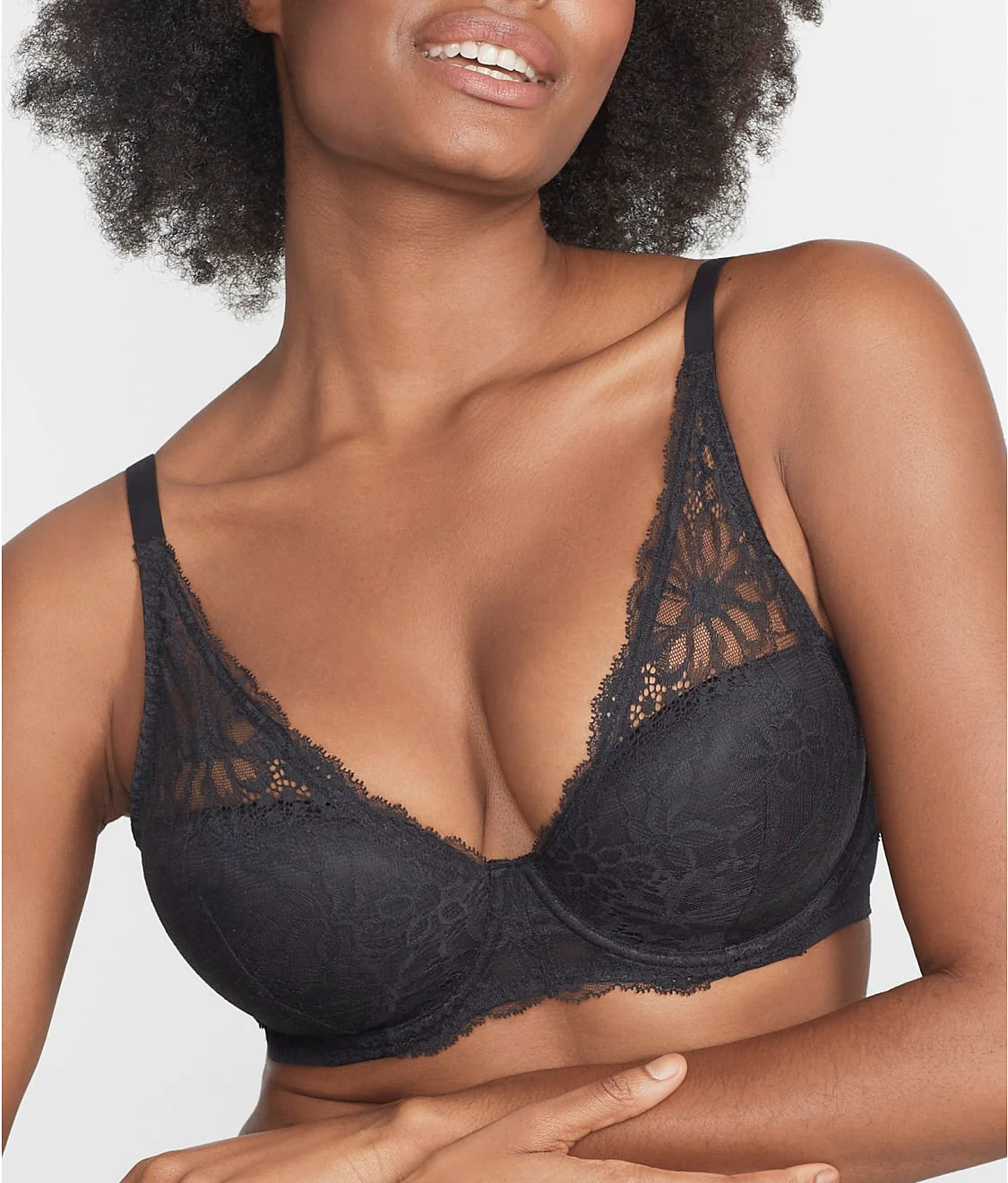 Lightly Lined Lace Plunge Bra - Image 18