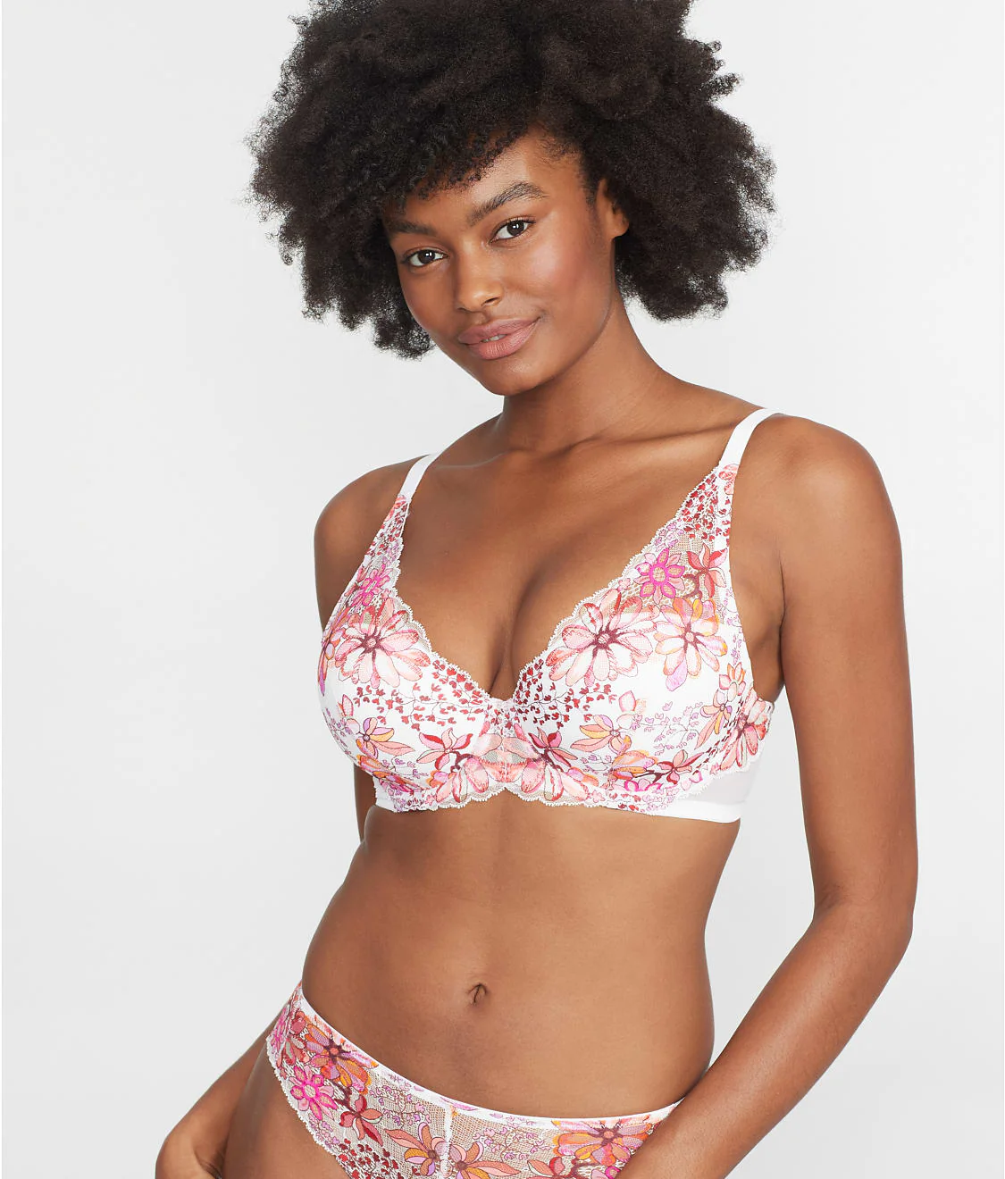 Lightly Lined Lace Plunge Bra - Image 20
