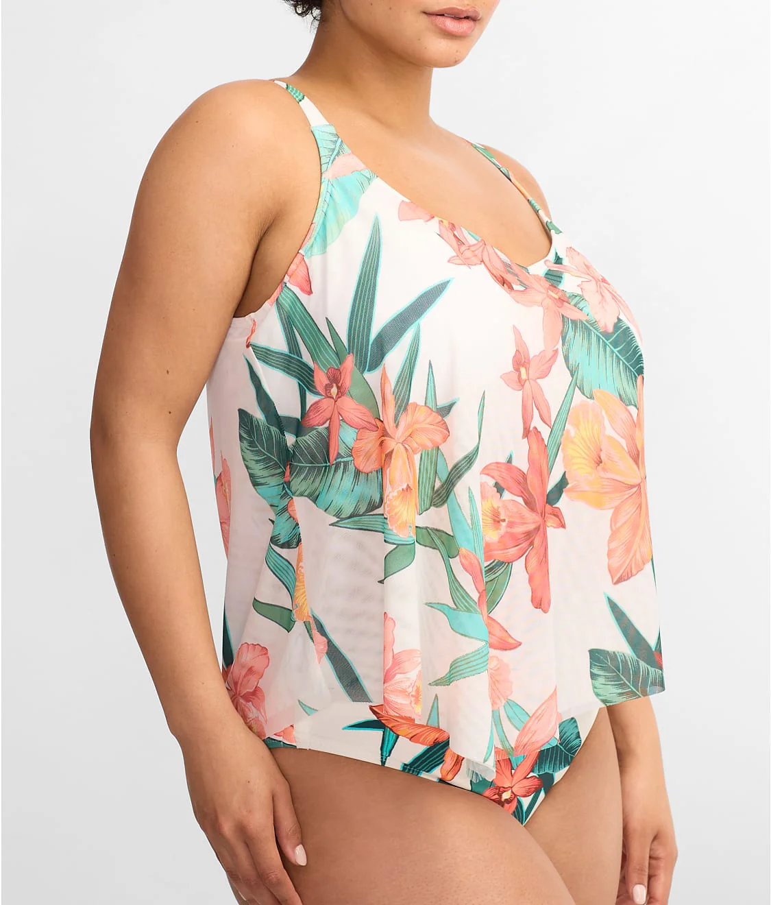 Island Flora Captive Underwire Tankini Top - Image 3