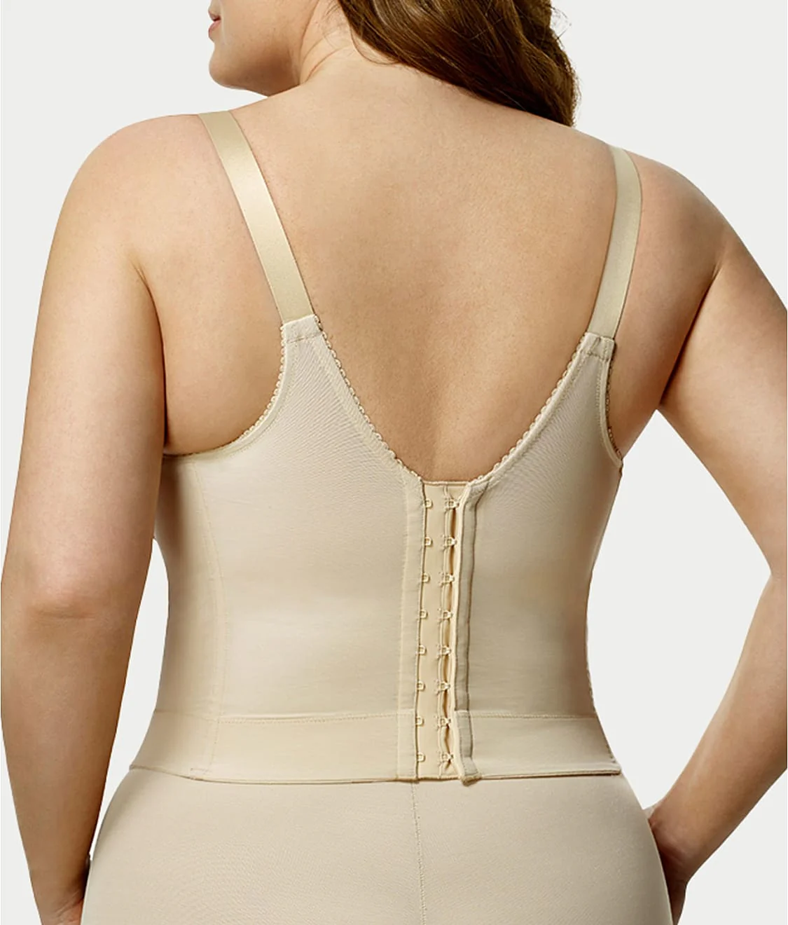 Embroidered Microfiber Longline Wire-Free Bra - Image 6