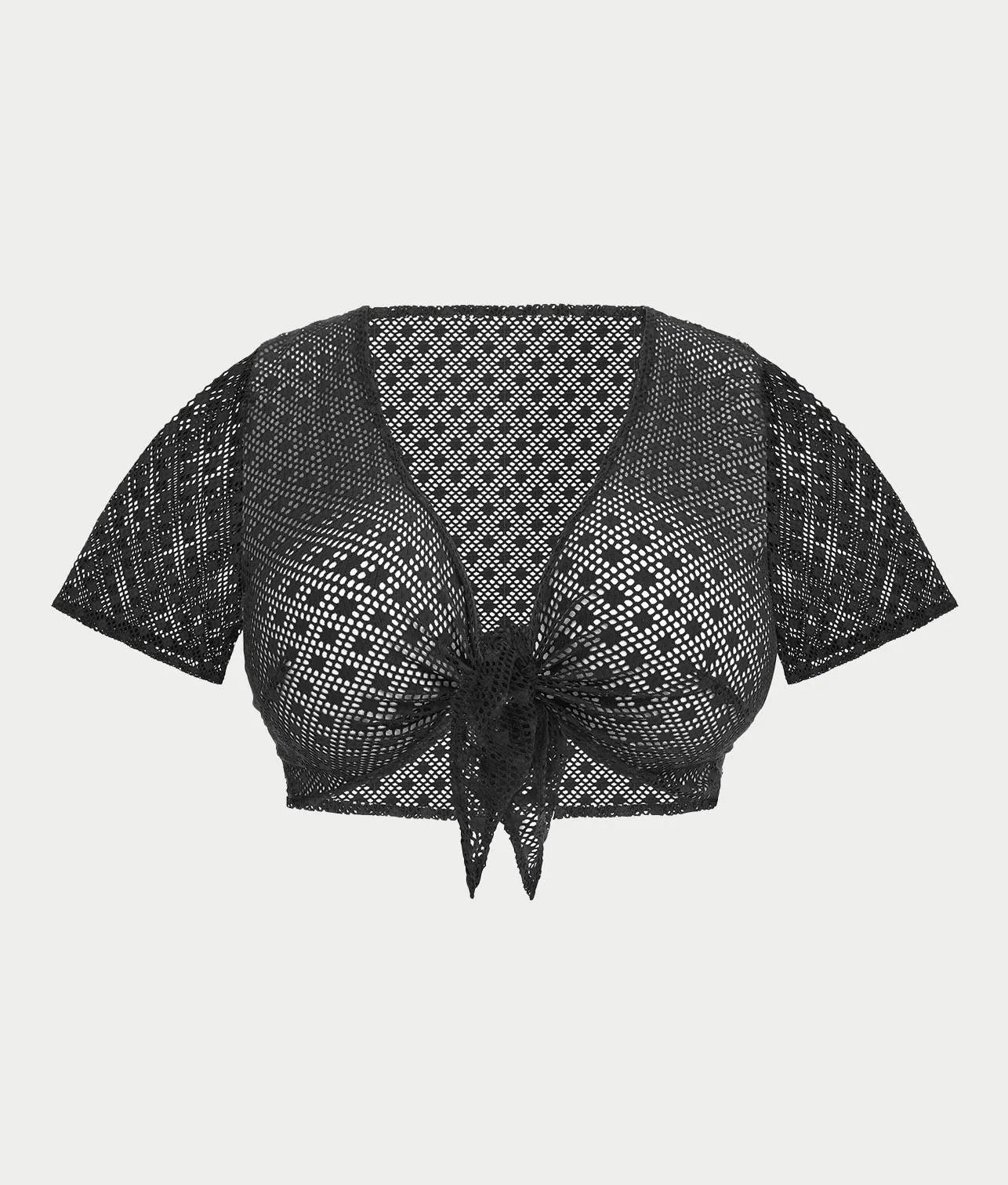 Plus Size Bazaruto Beach Tie Front Bikini Top - Image 4