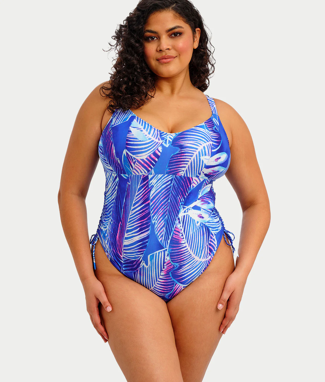 Plus Size Maluku Island Wire-Free One-Piece Swimsuit
