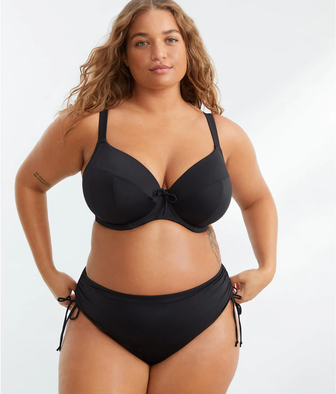 Plus Size Plain Sailing Plunge Bikini Top - Image 6