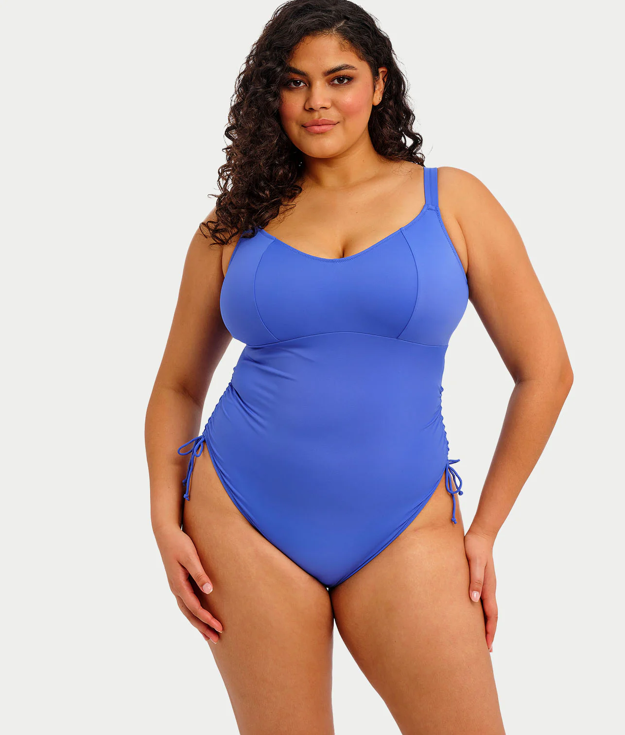 Plus Size Plain Sailing Wire-Free One-Piece Swimsuit - Image 4