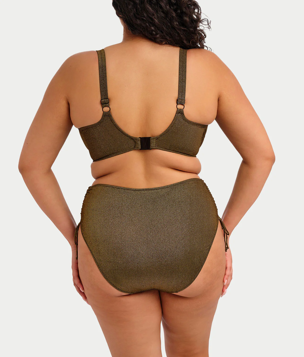 Plus Size Sunset Shimmer Plunge Bikini Top - Image 2