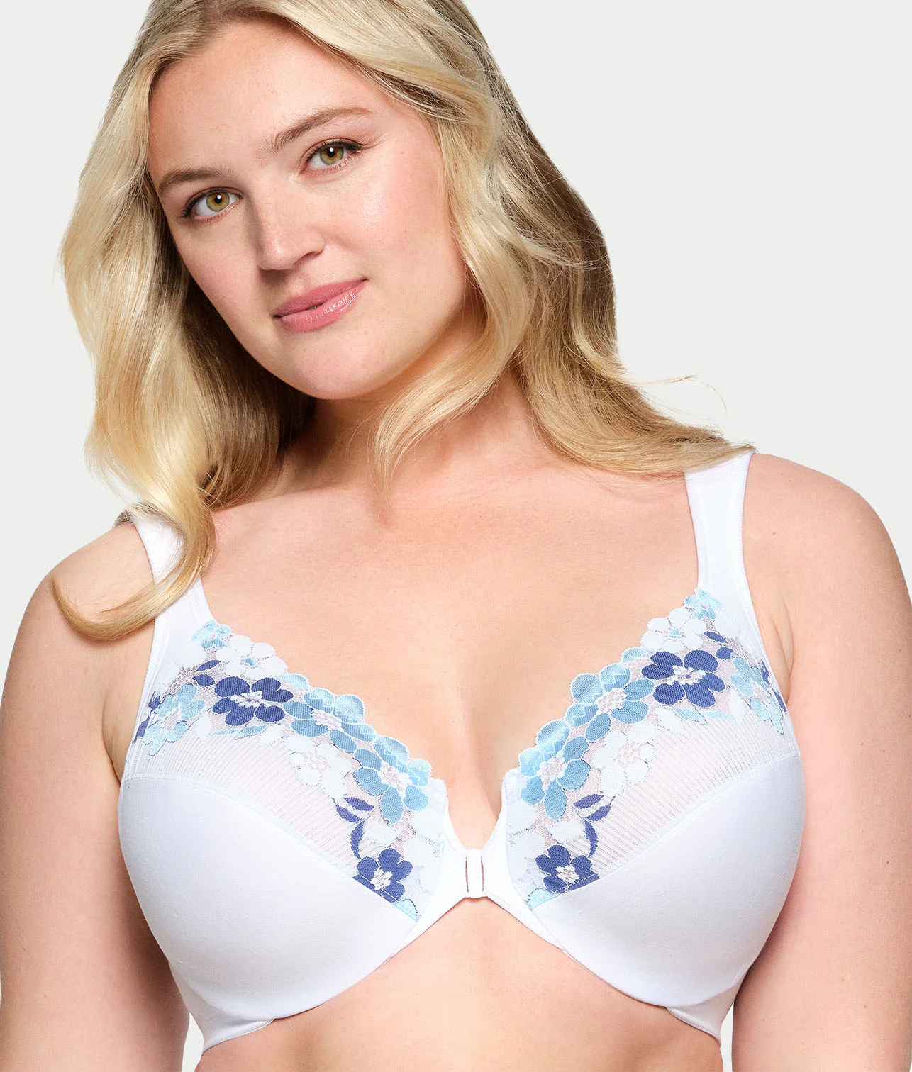 WonderWire Front-Close Cotton Bra - Image 11