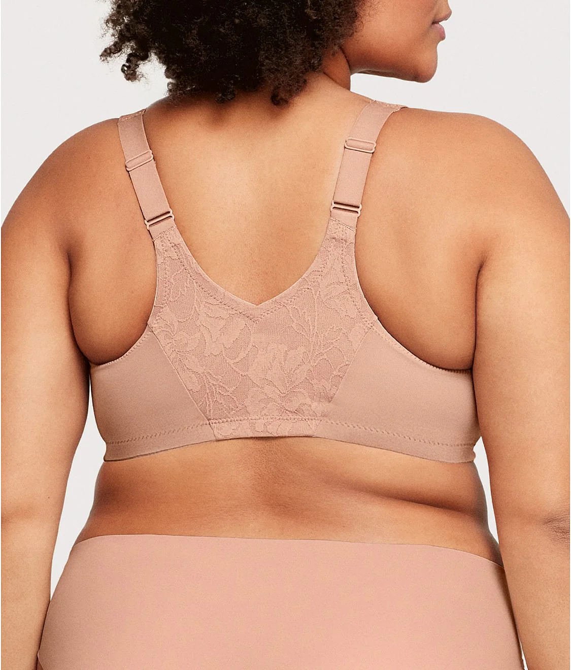 WonderWire Lacey T-Back Front-Close Bra - Image 2