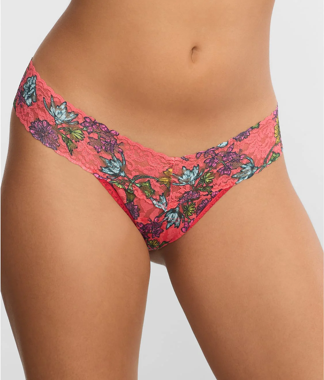 Signature Lace Low Rise Printed Thong - Image 67