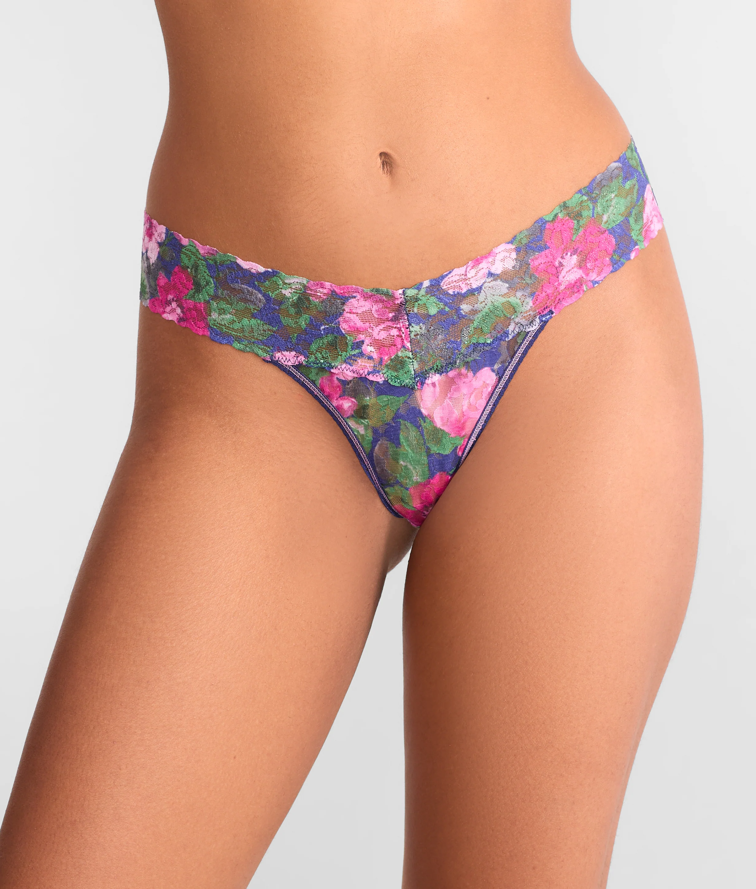 Signature Lace Original Rise Printed Thong - Image 13