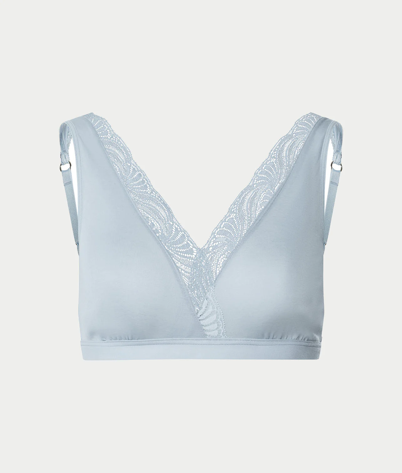 Cotton Delight Lace Trim Cotton Soft Cup Bra - Image 3