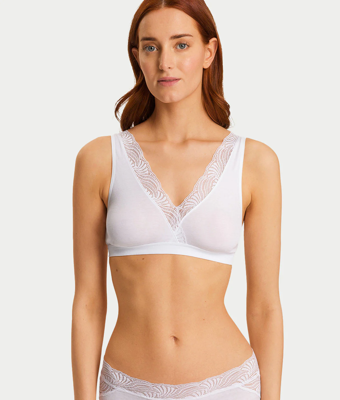 Cotton Delight Lace Trim Cotton Soft Cup Bra - Image 6