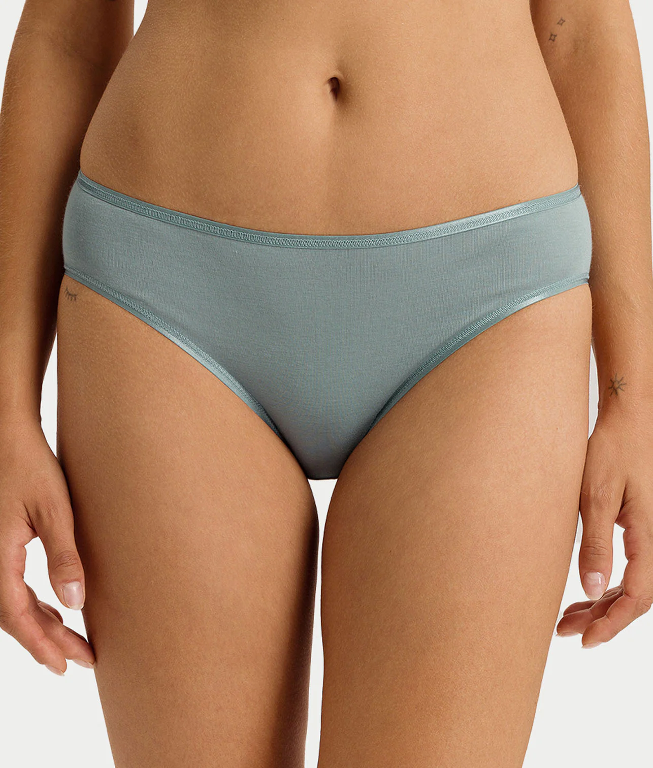 Cotton Seamless Hi-Cut Brief - Image 2