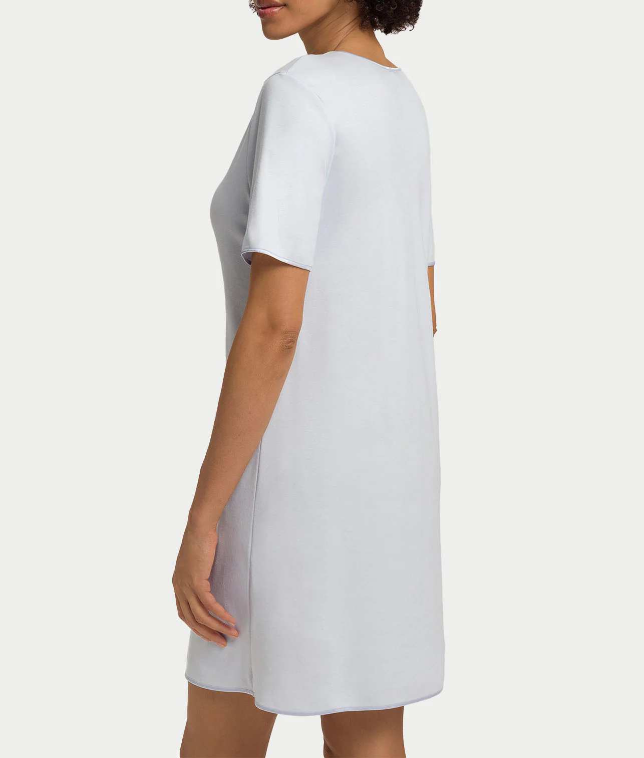 Cotton Silk V-Neck Cotton Nightgown - Image 12