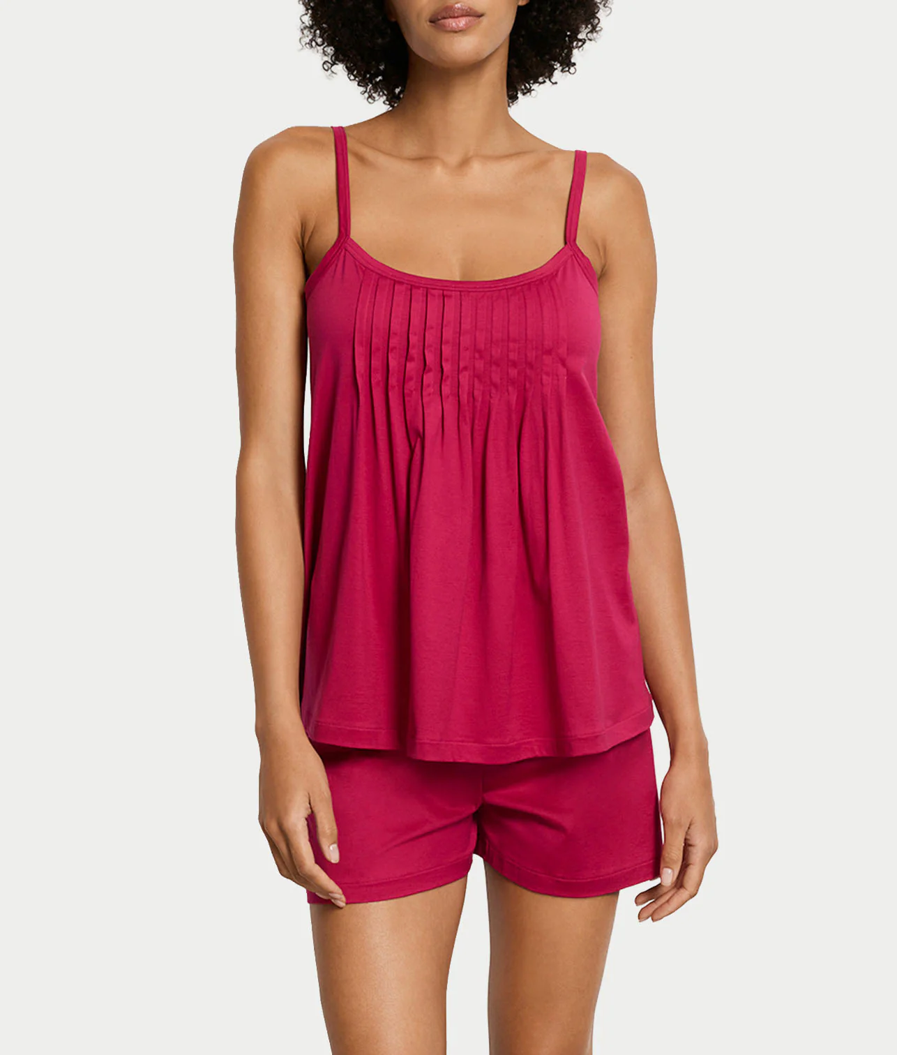 Juliet Pleated Cotton Pajama Set - Image 3