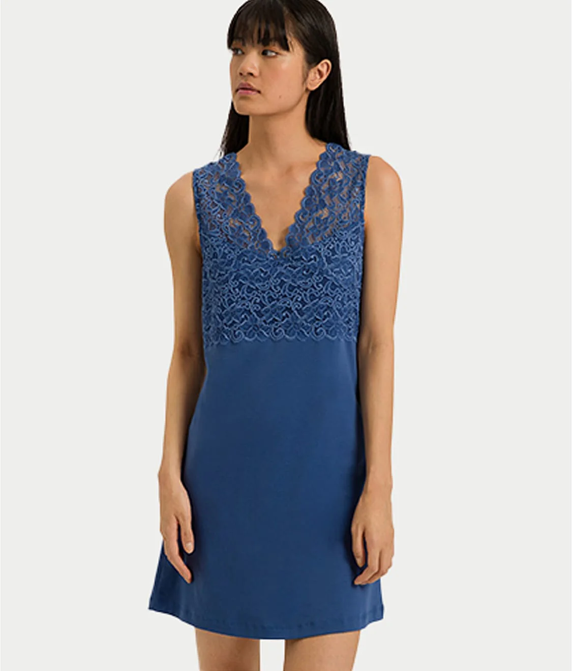 Moments V-Neck Cotton Tank Nightgown - Image 15