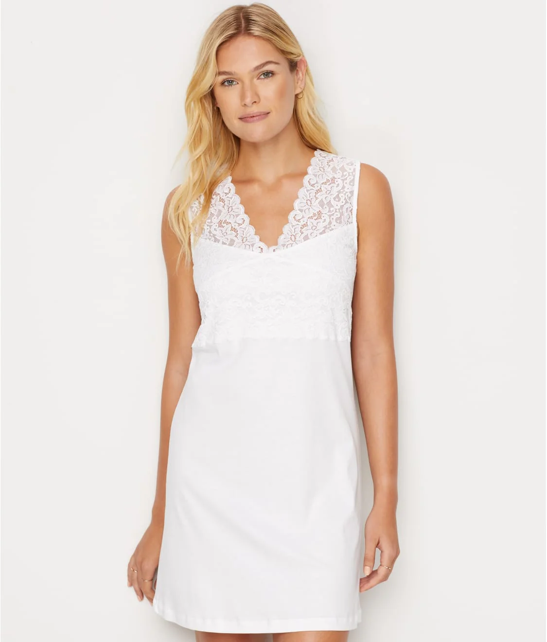 Moments V-Neck Cotton Tank Nightgown - Image 19