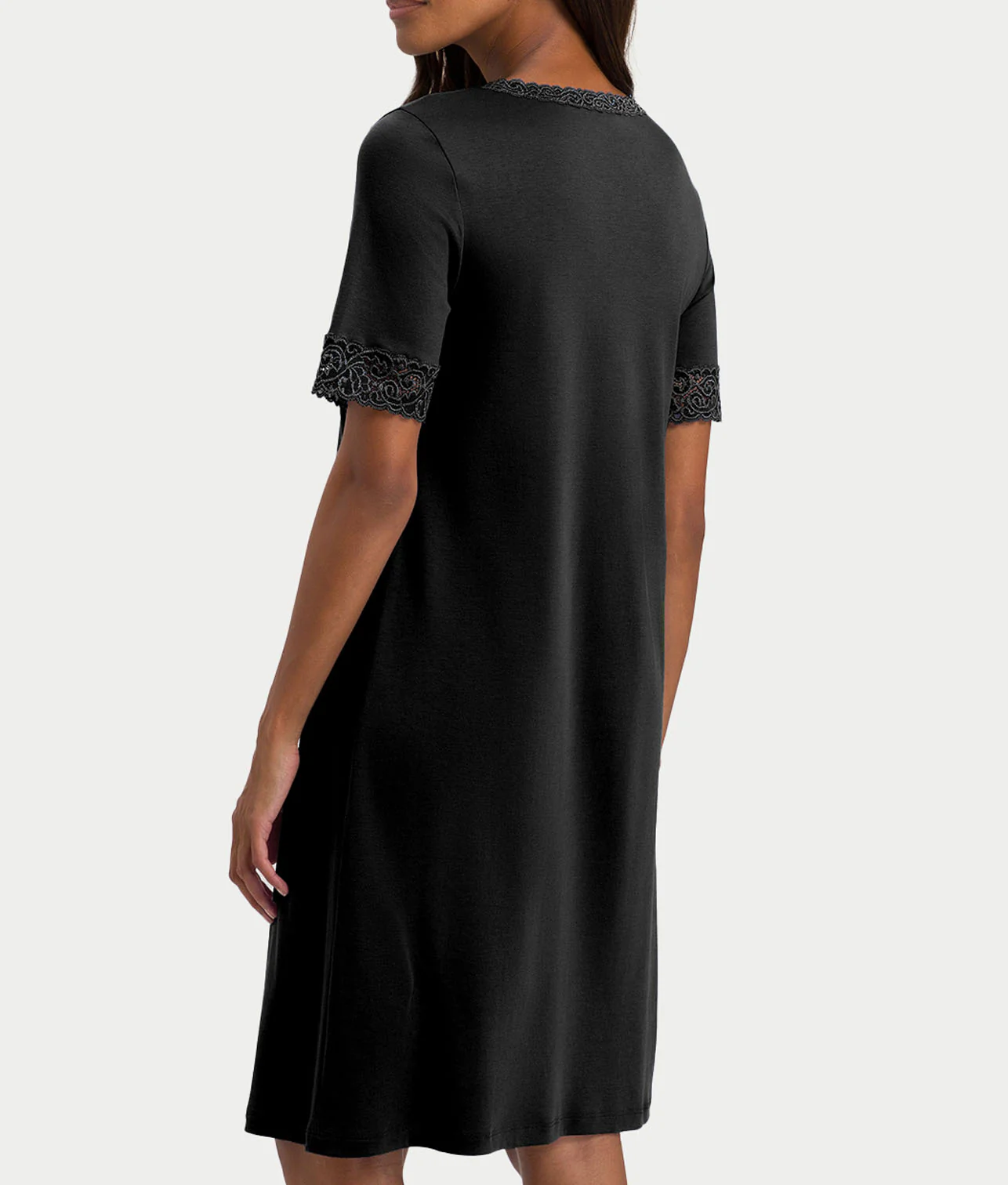 Moments Lace Trim Cotton Nightgown - Image 2