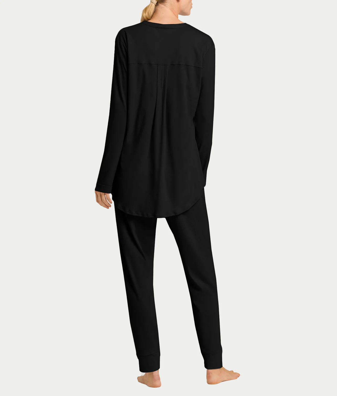 Pure Essence Button Front Soft Cotton Pajama Set - Image 2