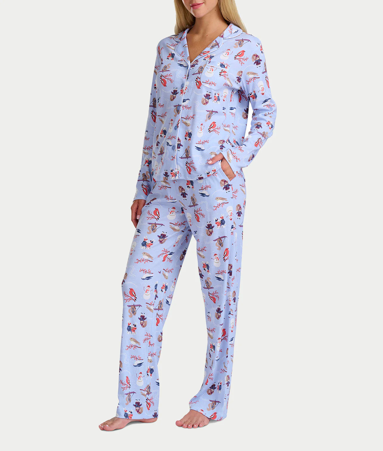Girlfriend Knit Long Sleeve Pajama Set - Image 4